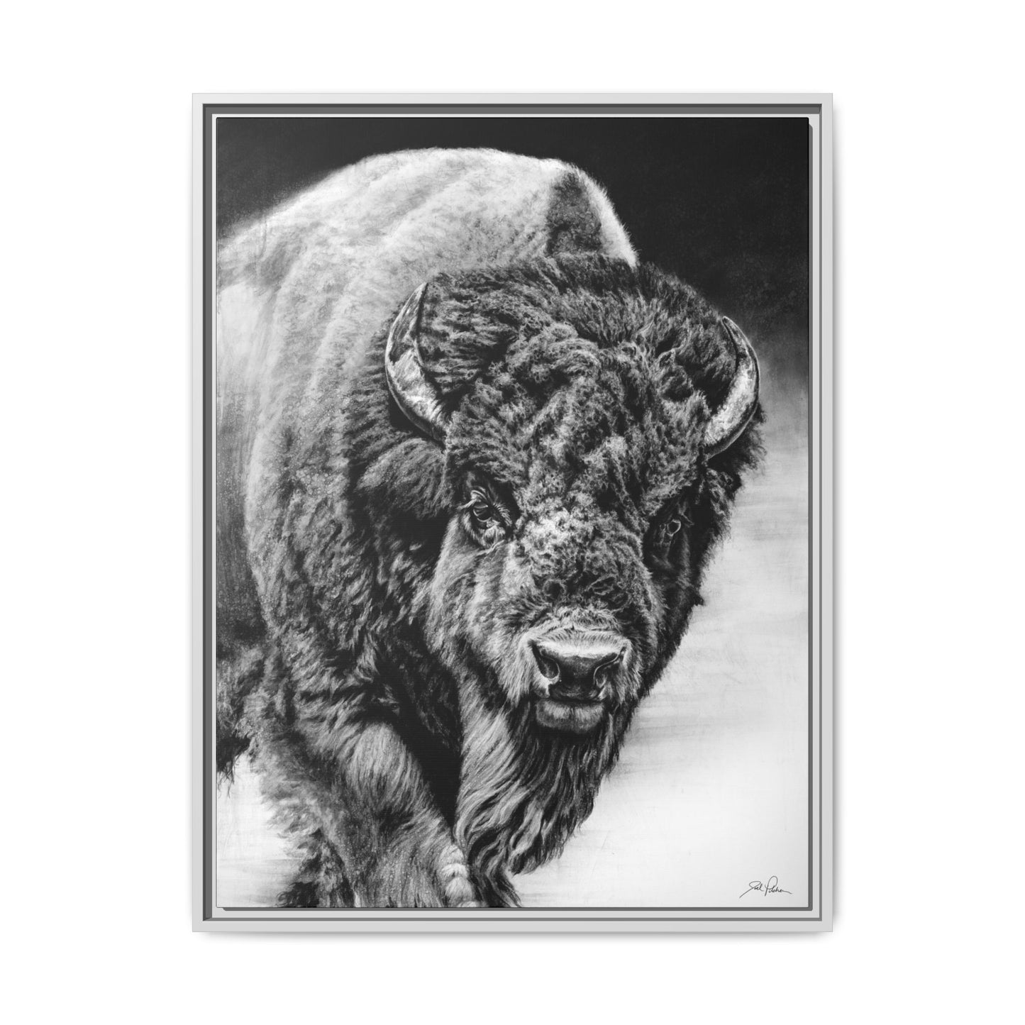 "Heavyweight Champ" Framed Canvas