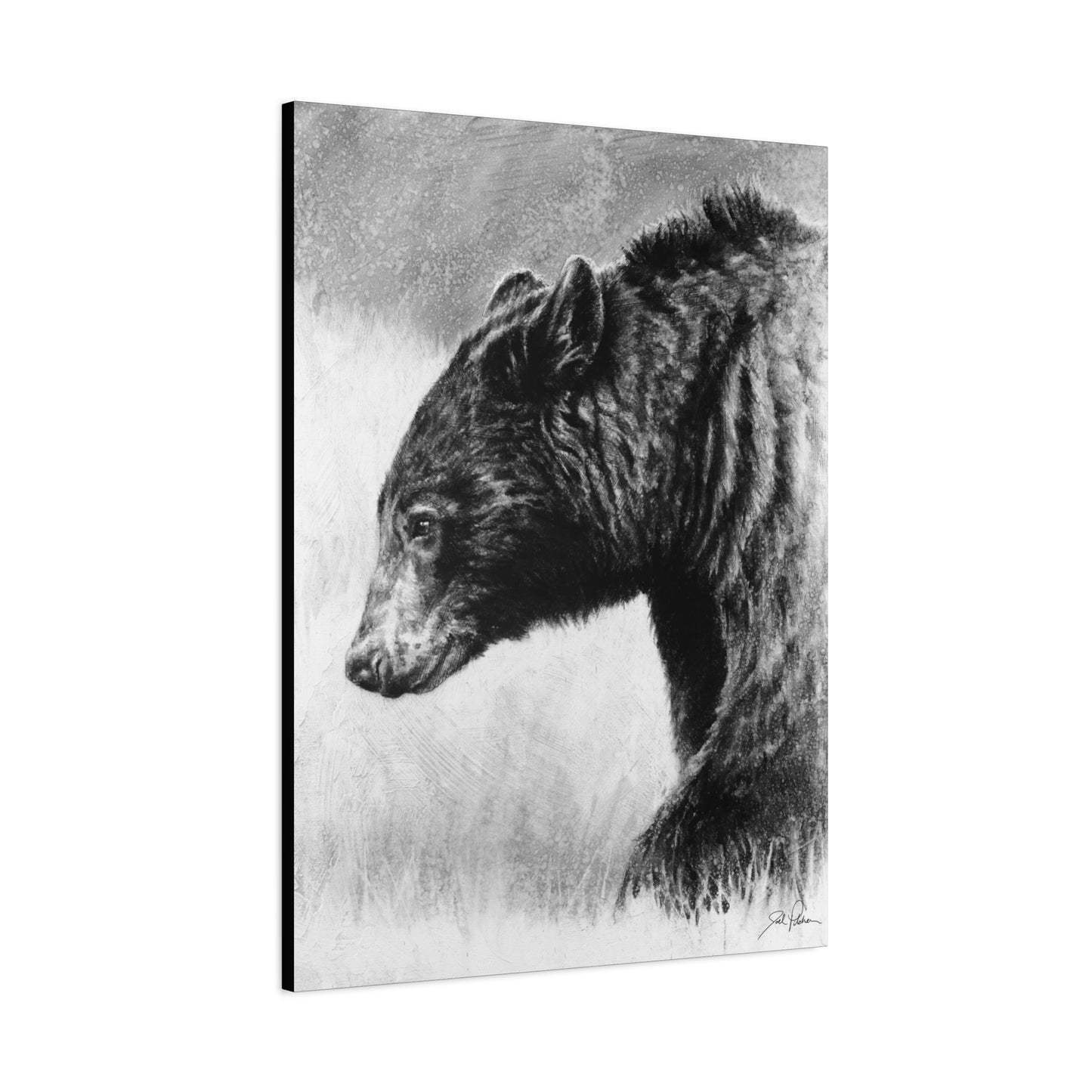 "Burly Bear" Stretched Canvas