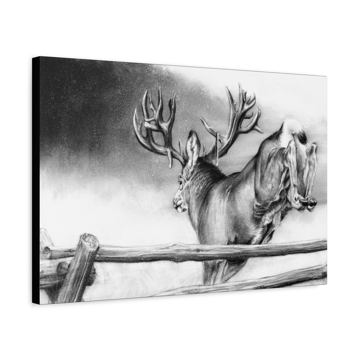 "Over and Out" Stretched Canvas