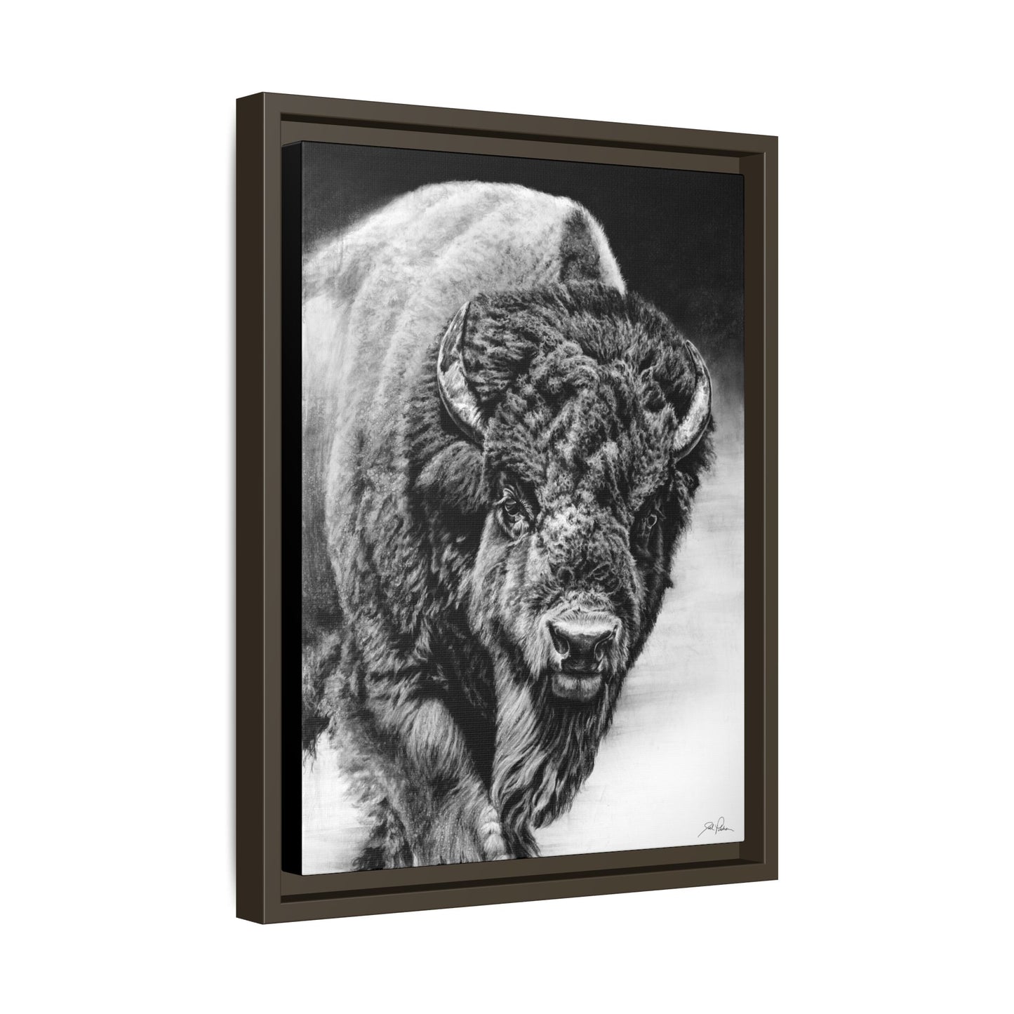 "Heavyweight Champ" Framed Canvas