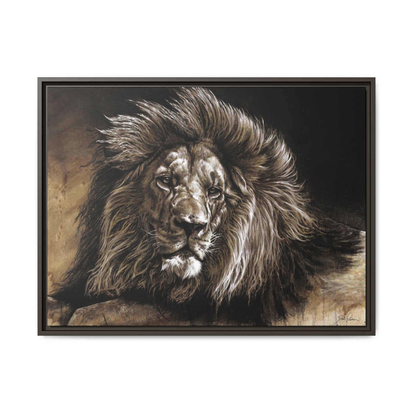 "No Worries" Framed Canvas