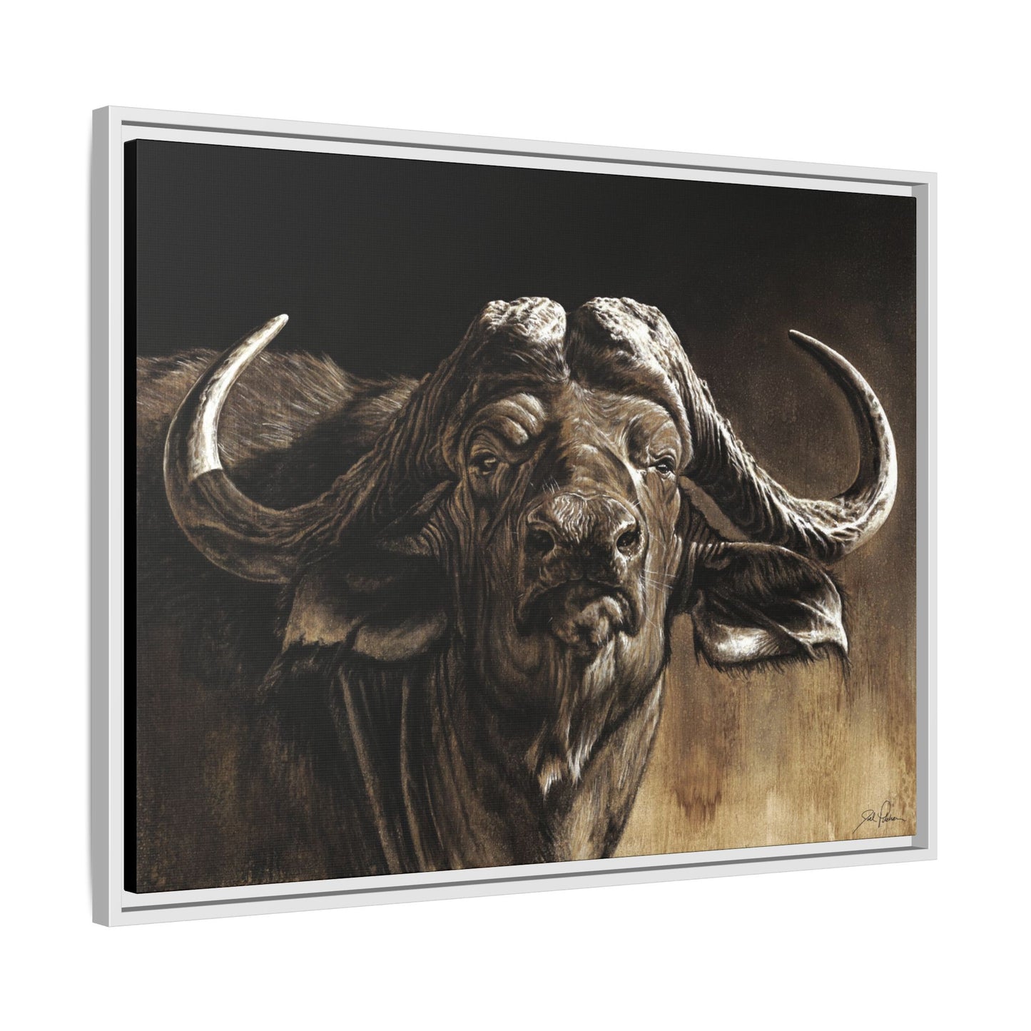 "Debt Collector" Framed Canvas