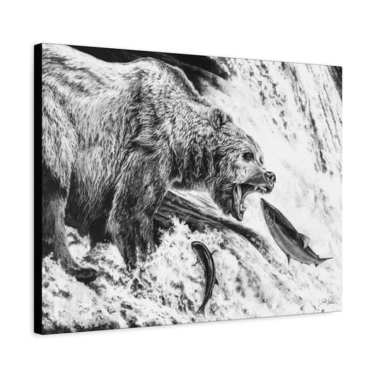 Gone Fishin'" Stretched Canvas