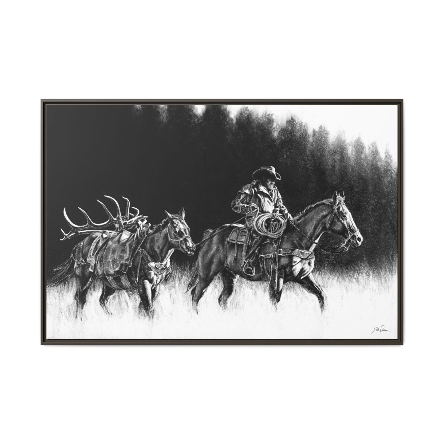 "The Long Haul" Framed Canvas