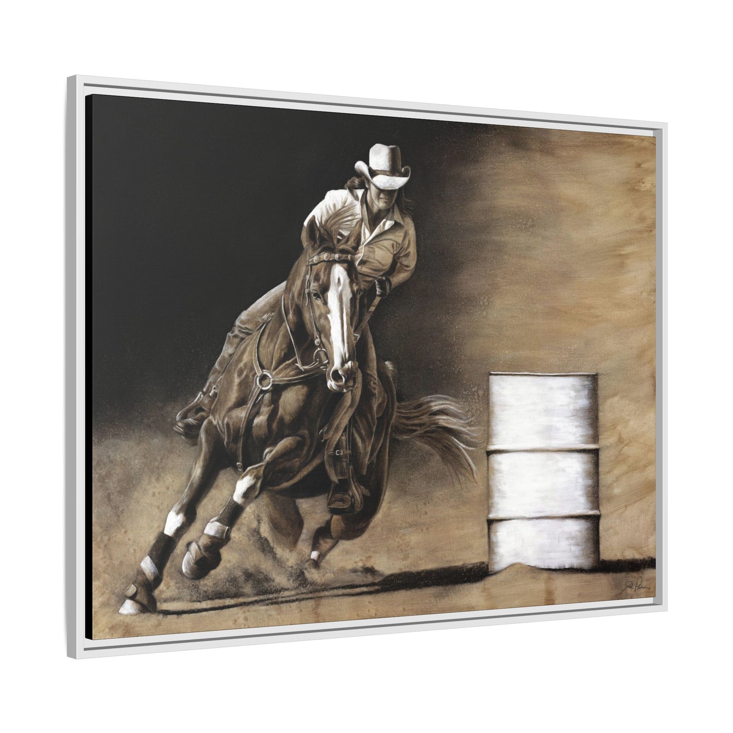 "Turn and Burn" Framed Canvas