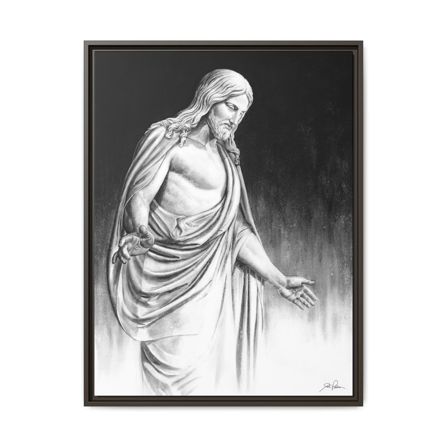 "Come Unto Me" Framed Canvas