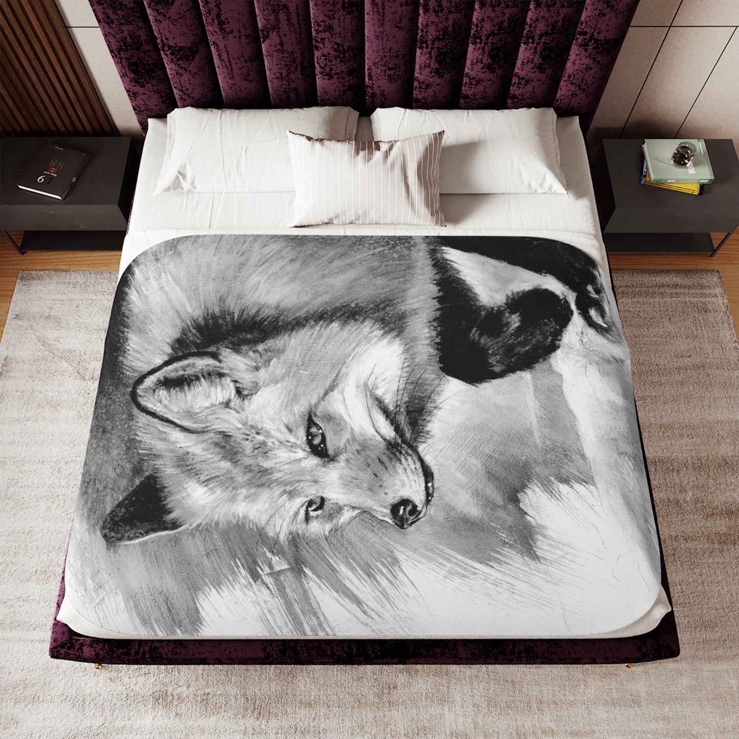 "Fox" Sherpa Blanket.