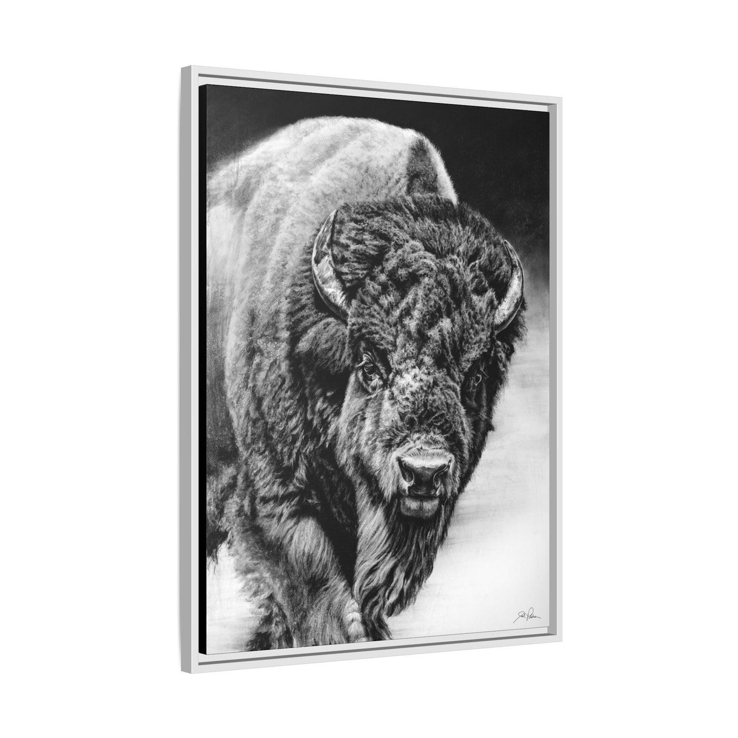 "Heavyweight Champ" Framed Canvas