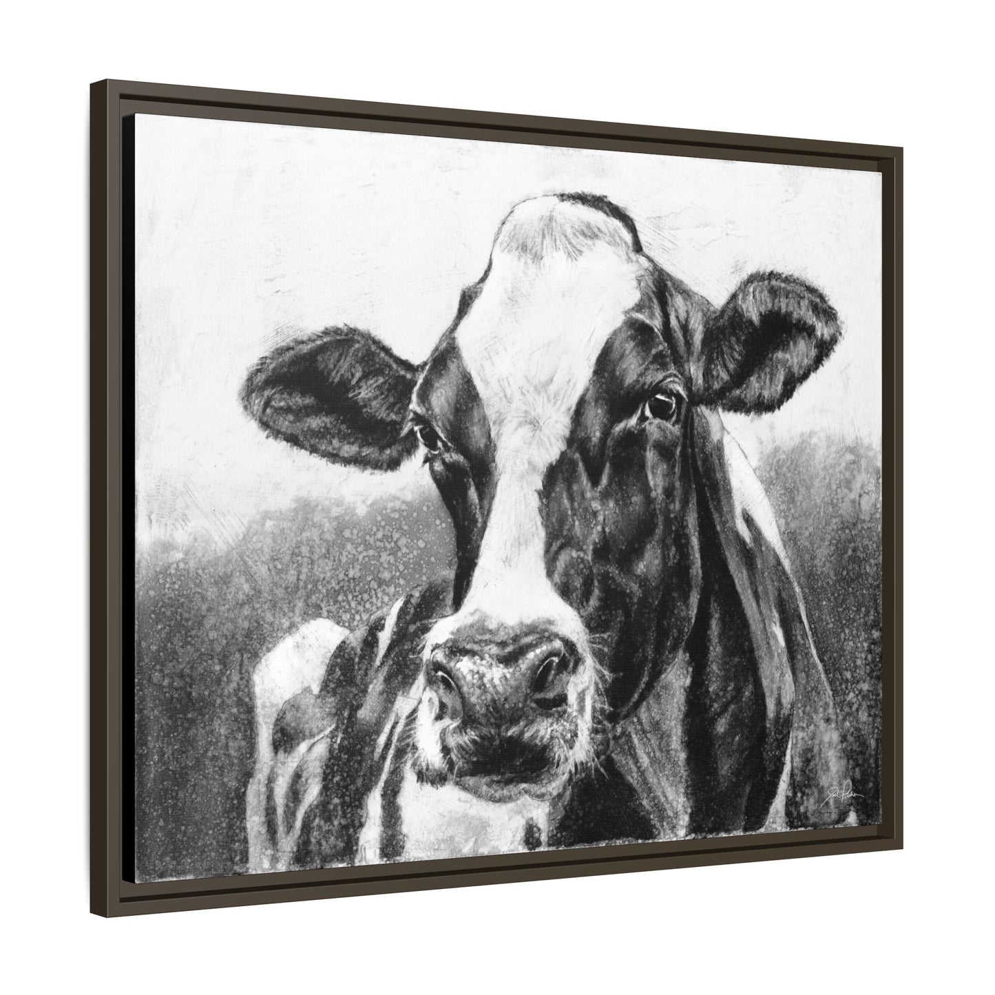 "Holstein" Framed Canvas