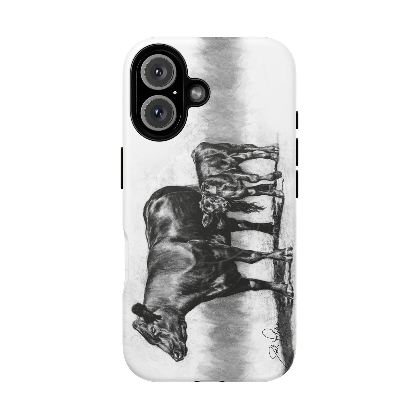 "Mama Cow & Calf" Magnetic Tough Case
