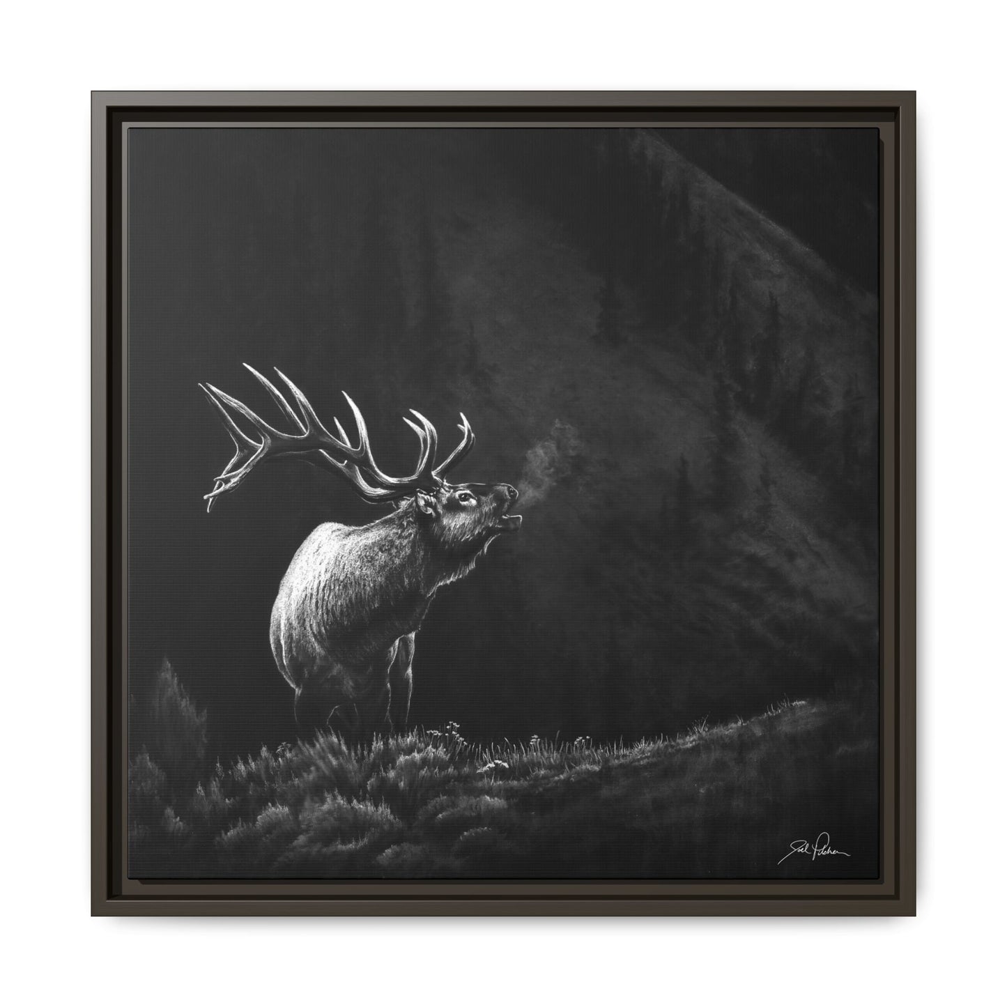 "Mountain Monarch" Framed Canvas