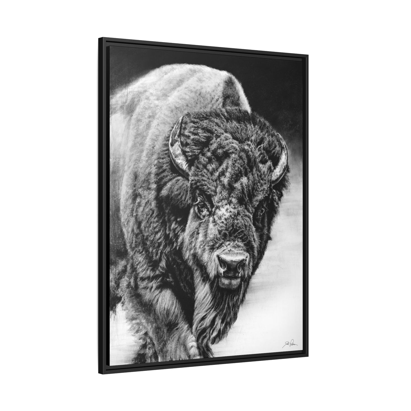 "Heavyweight Champ" Framed Canvas