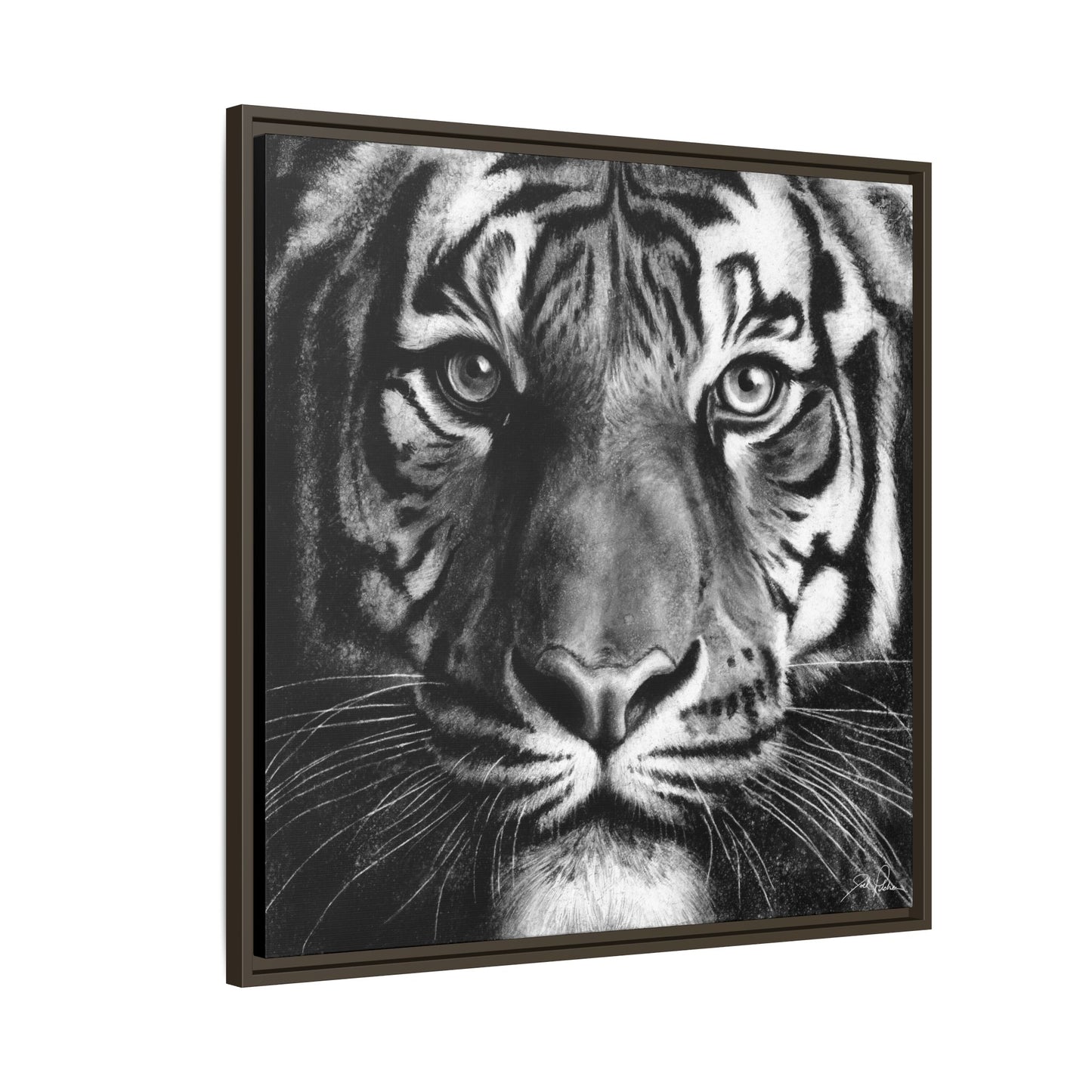 "Tiger" Framed Canvas