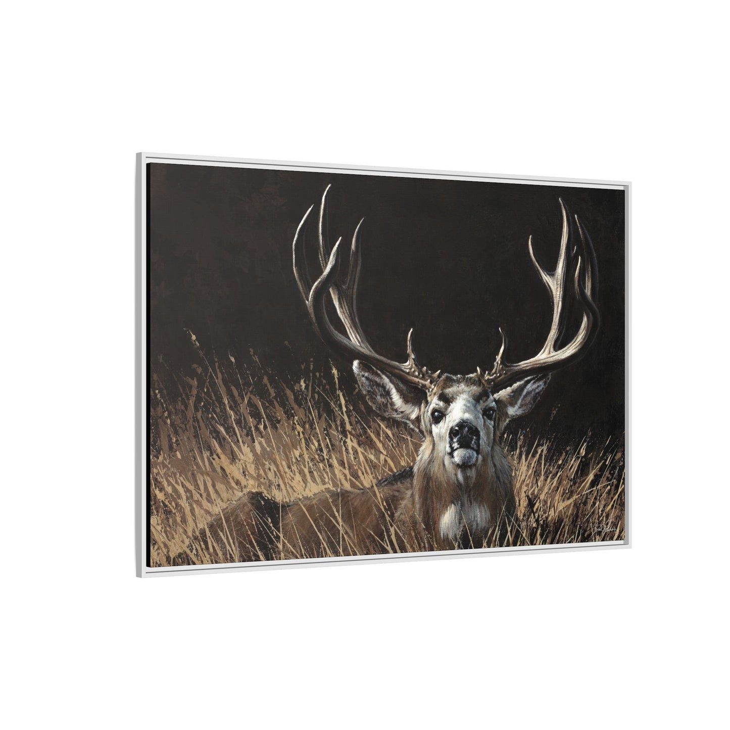 "Eye Contact" Framed Canvas