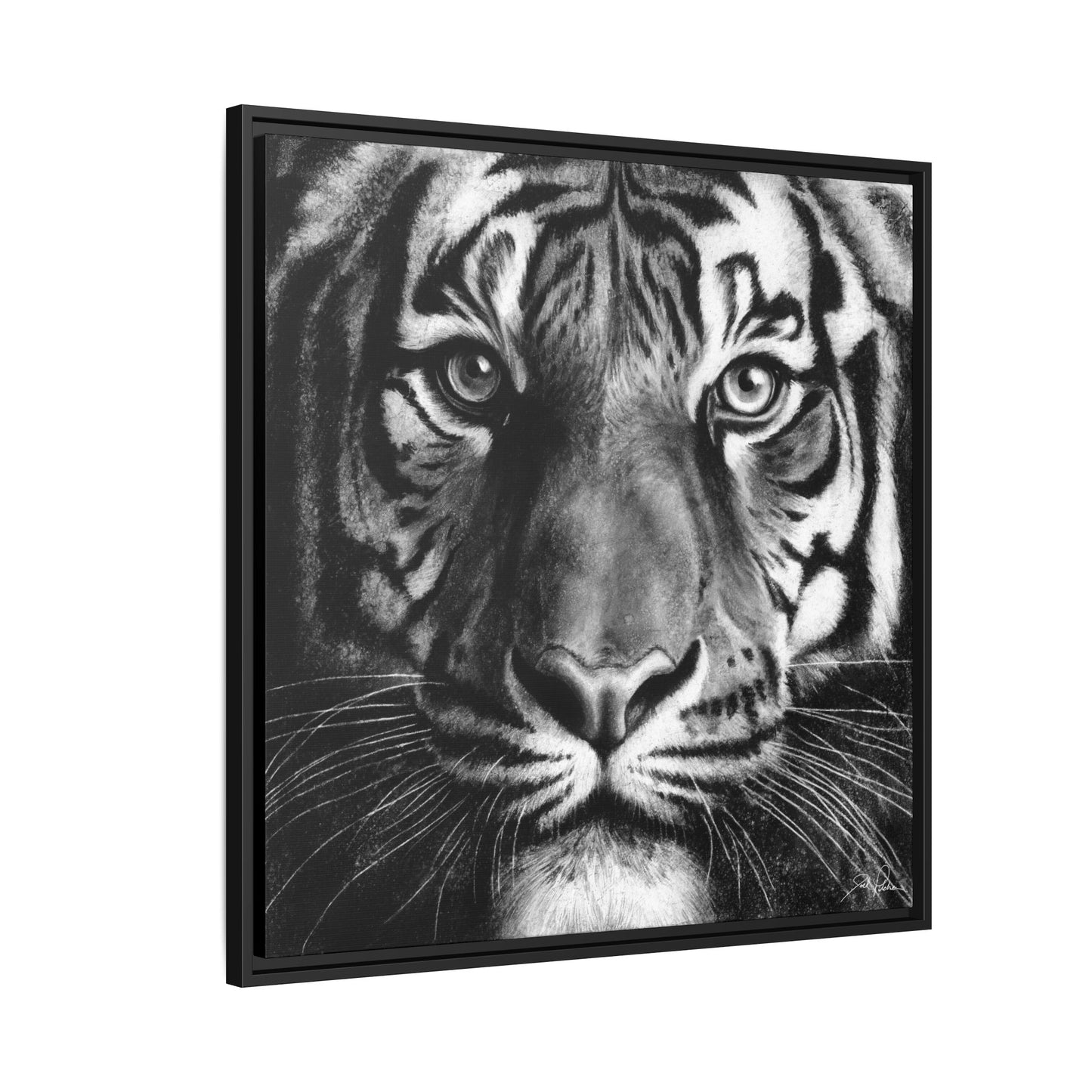 "Tiger" Framed Canvas