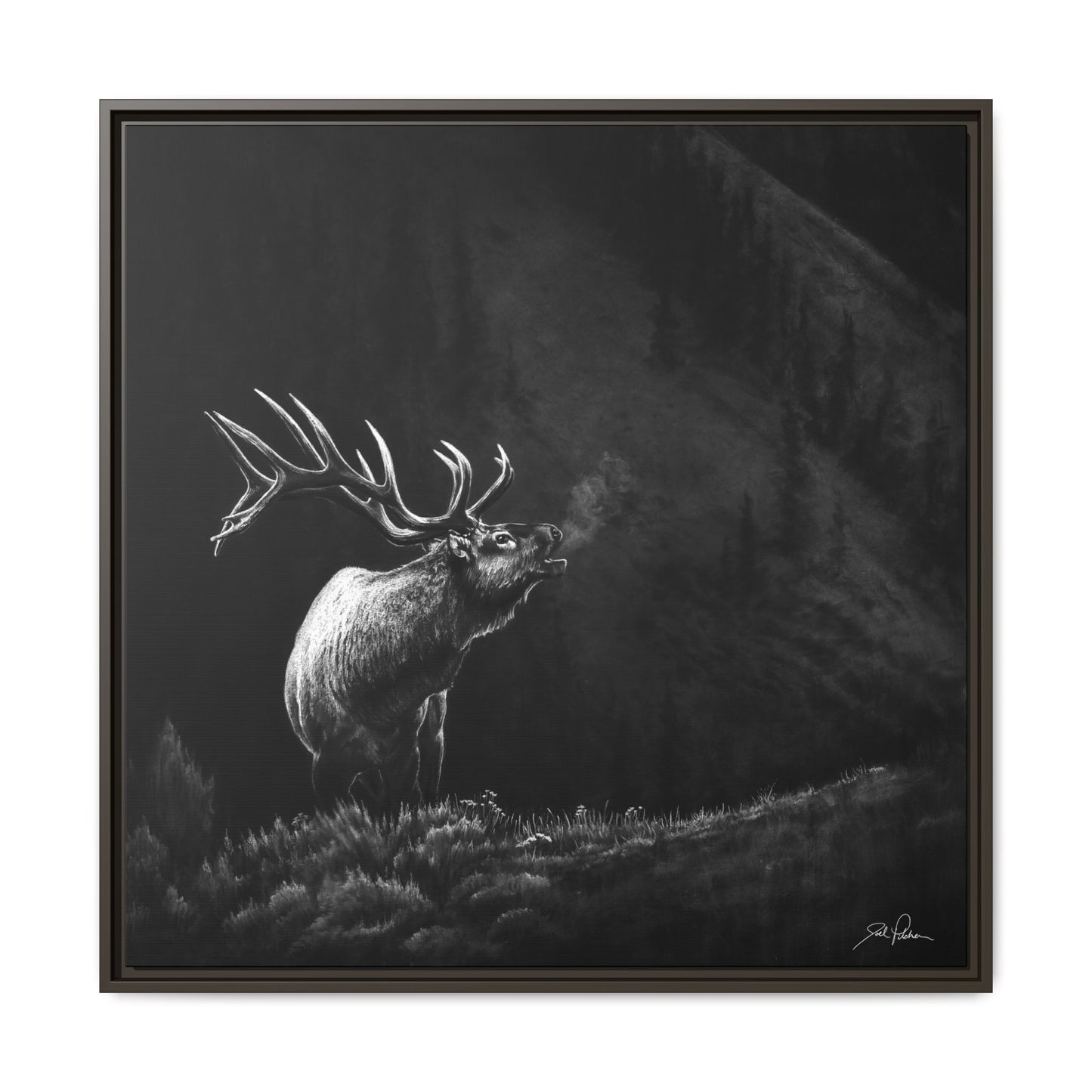 "Mountain Monarch" Framed Canvas