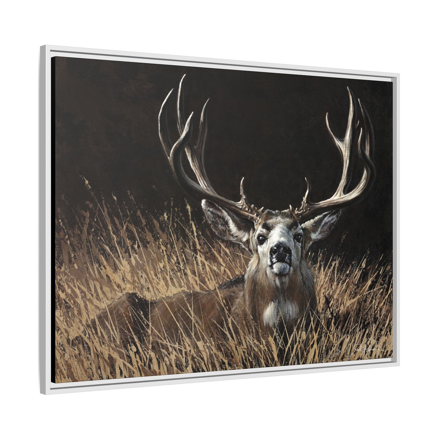 "Eye Contact" Framed Canvas