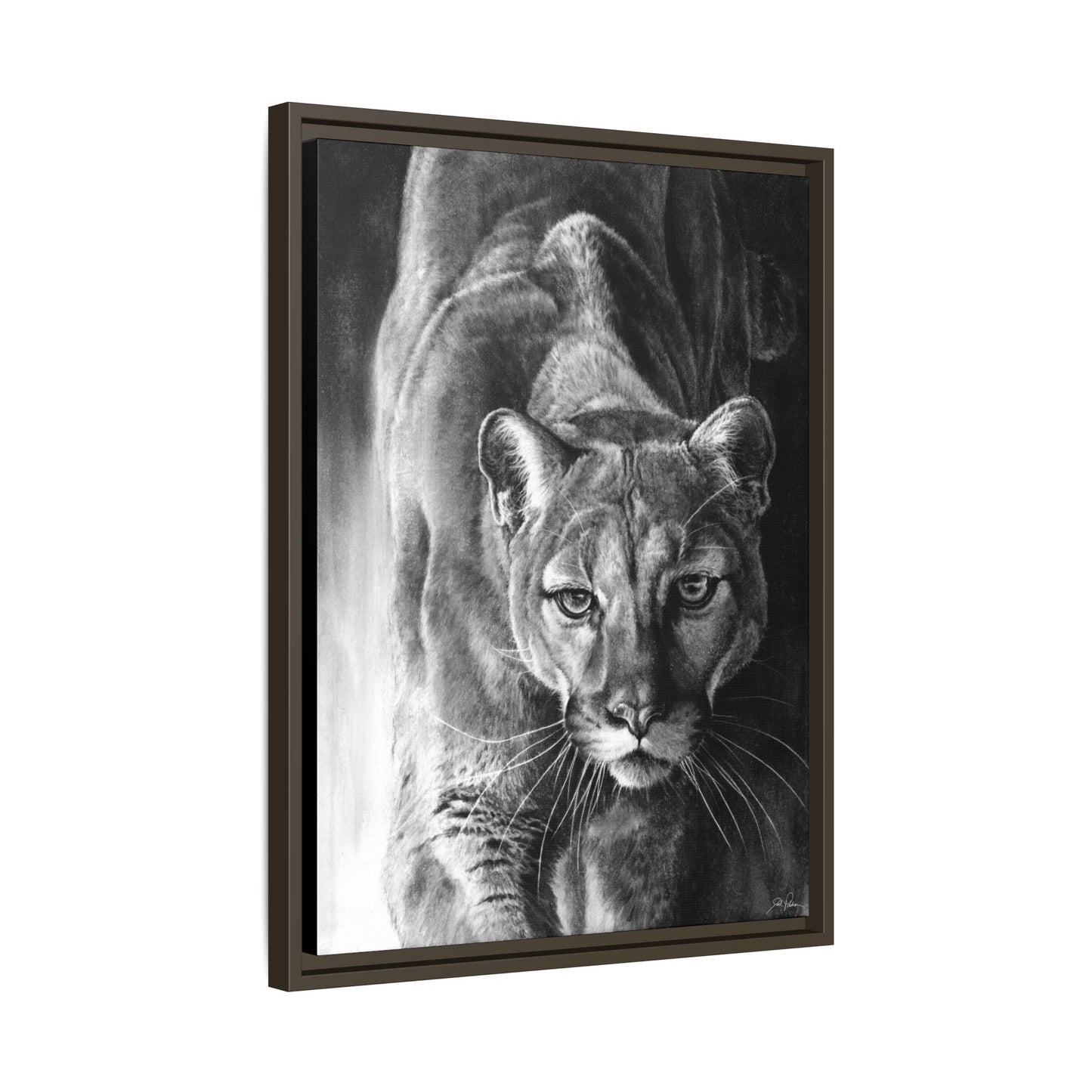 "Watcher in the Woods" Framed Canvas