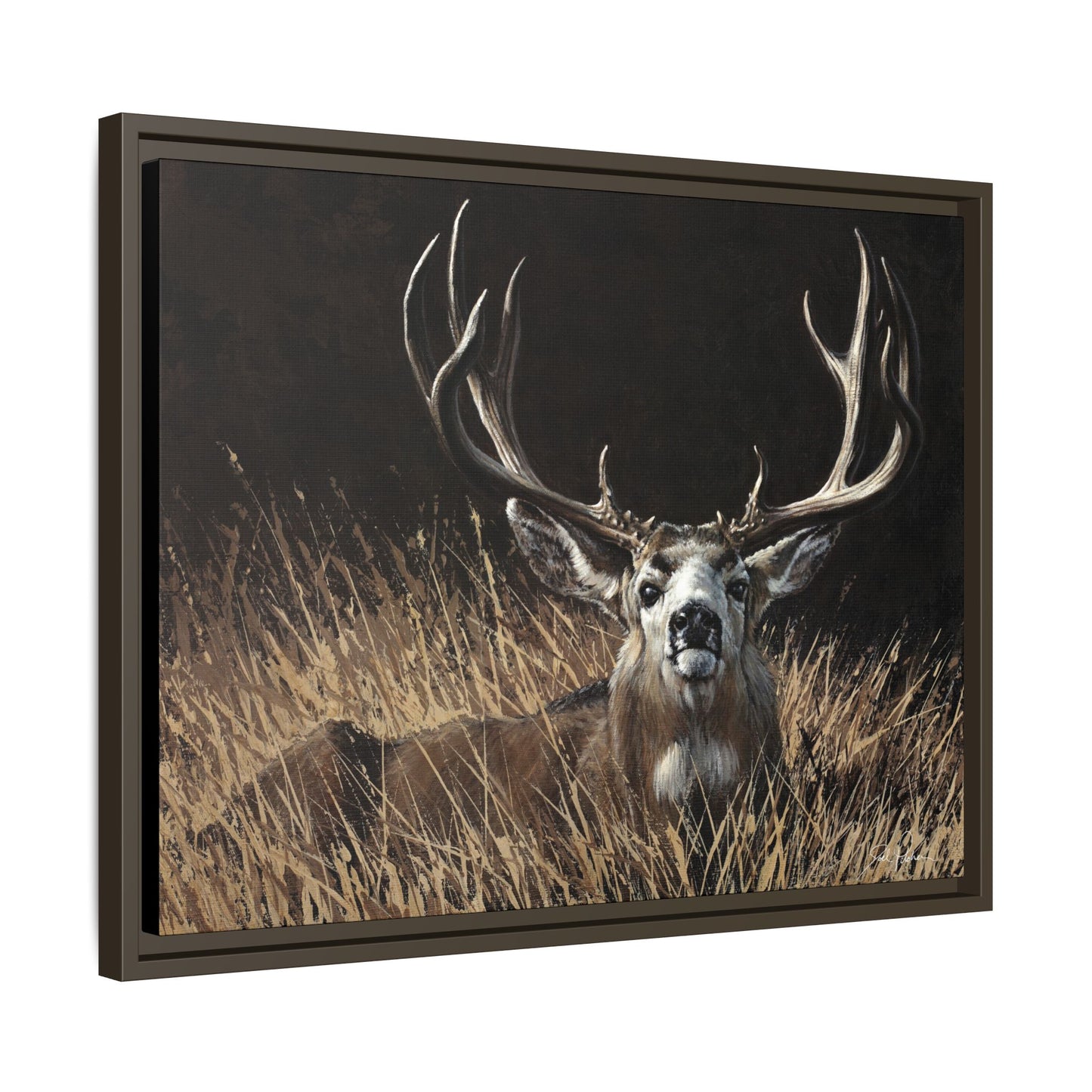 "Eye Contact" Framed Canvas