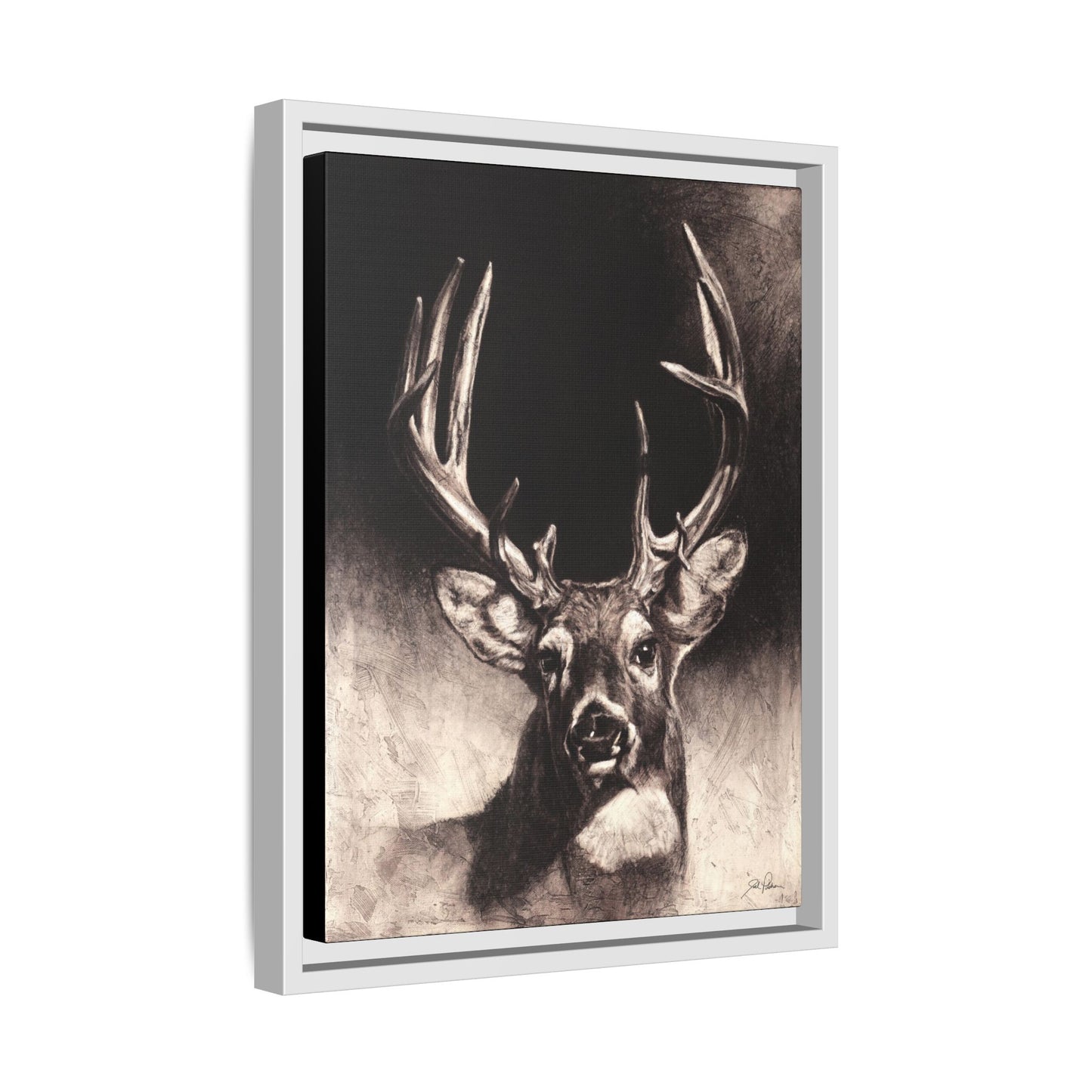 "Nice Buck" Framed Canvas