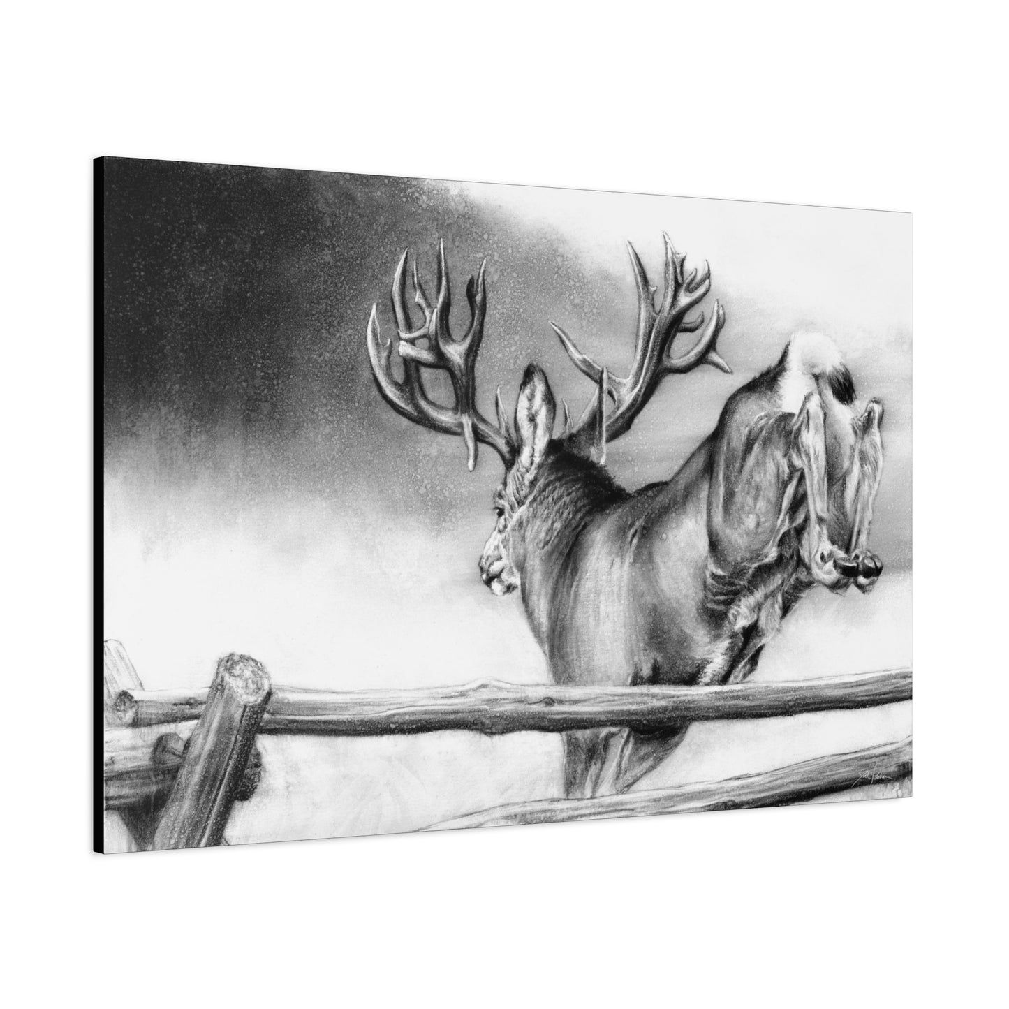 "Over and Out" Stretched Canvas