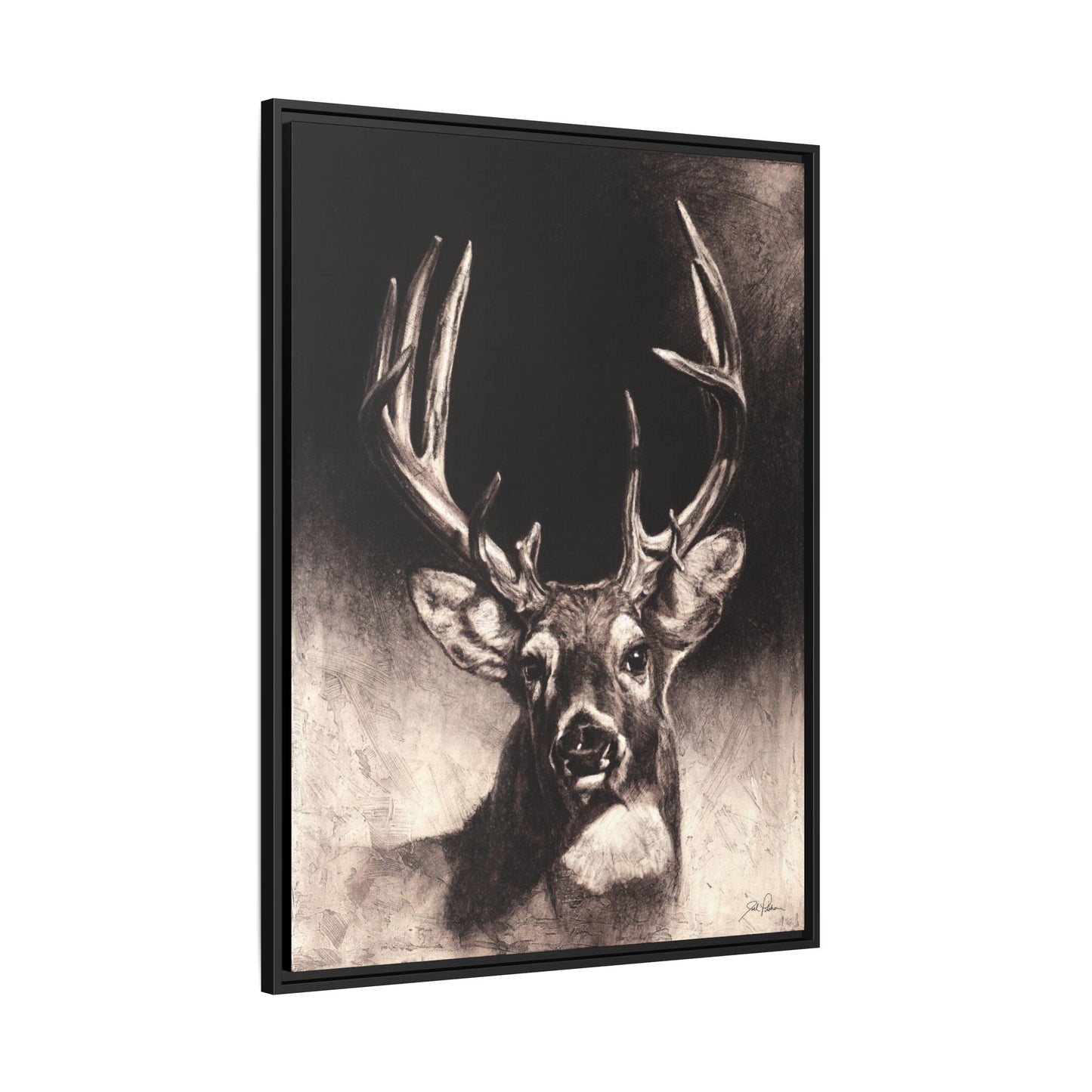 "Nice Buck" Framed Canvas