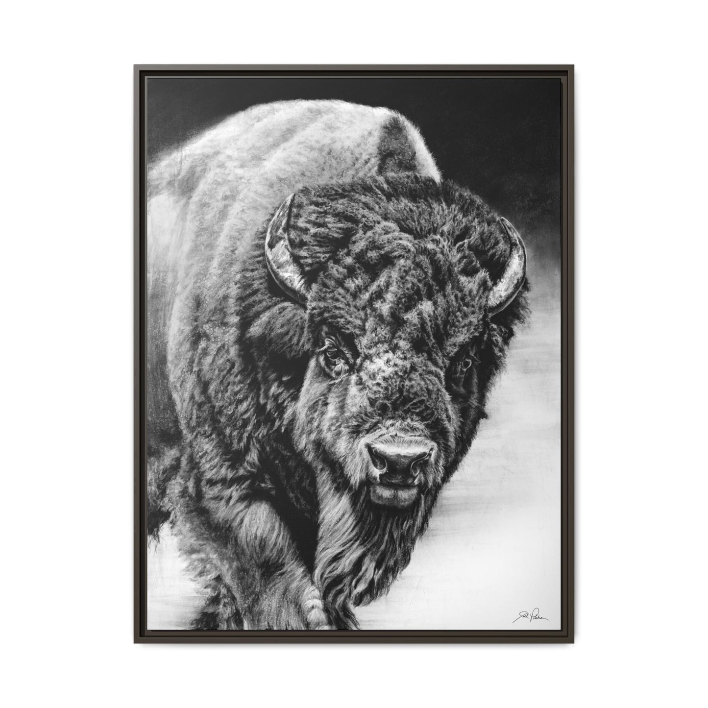 "Heavyweight Champ" Framed Canvas