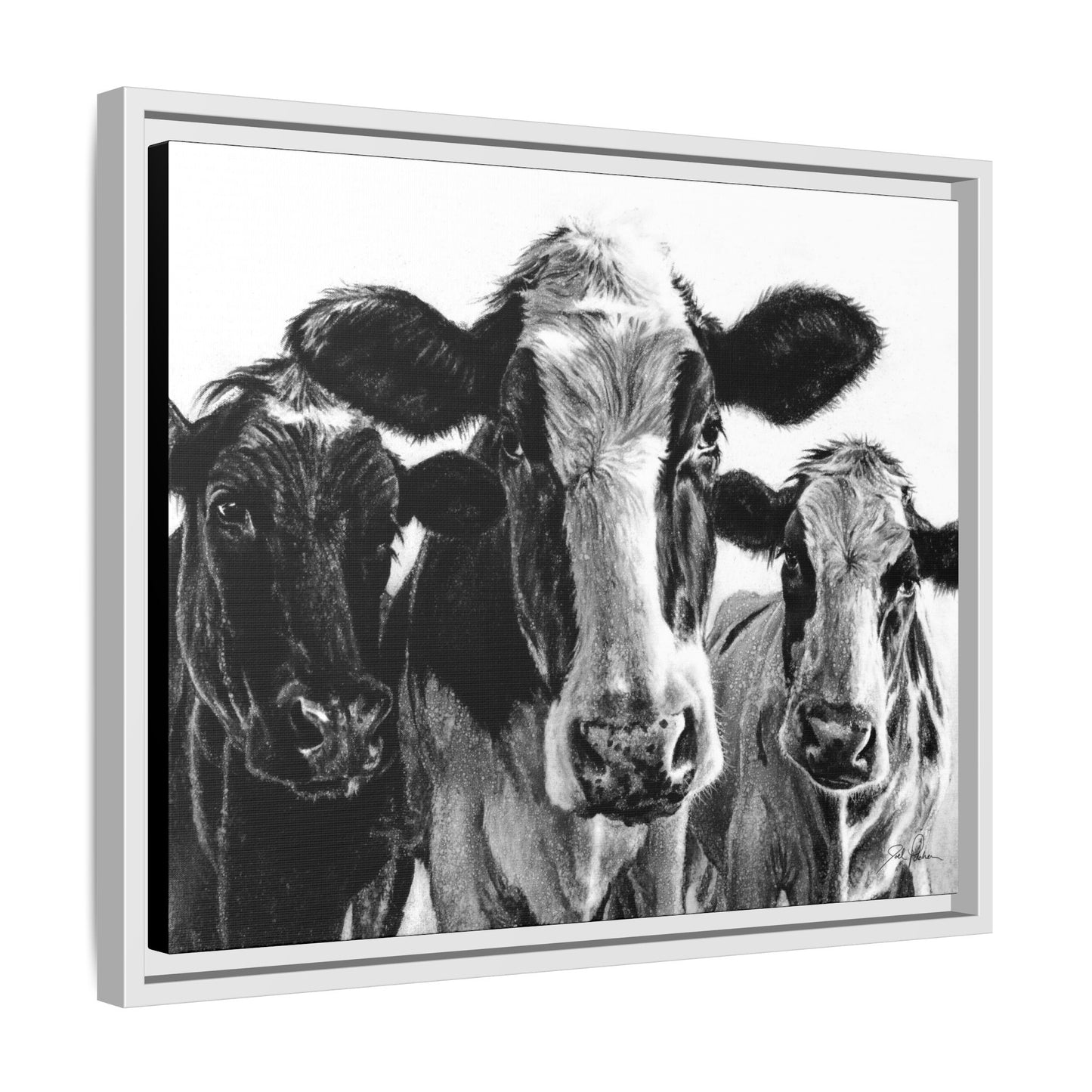 "Milk Maids" Framed Canvas