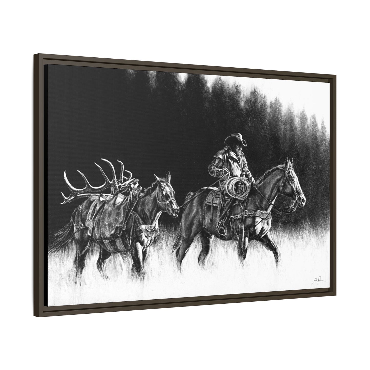 "The Long Haul" Framed Canvas