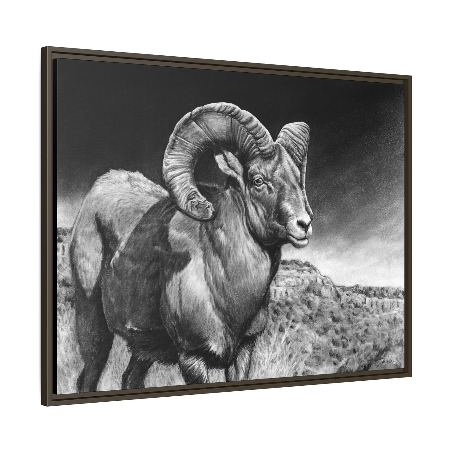"High Class" Framed Canvas