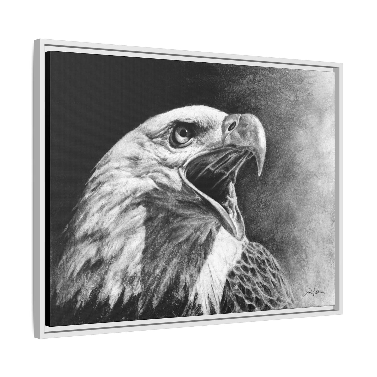"Bald Eagle" Framed Canvas