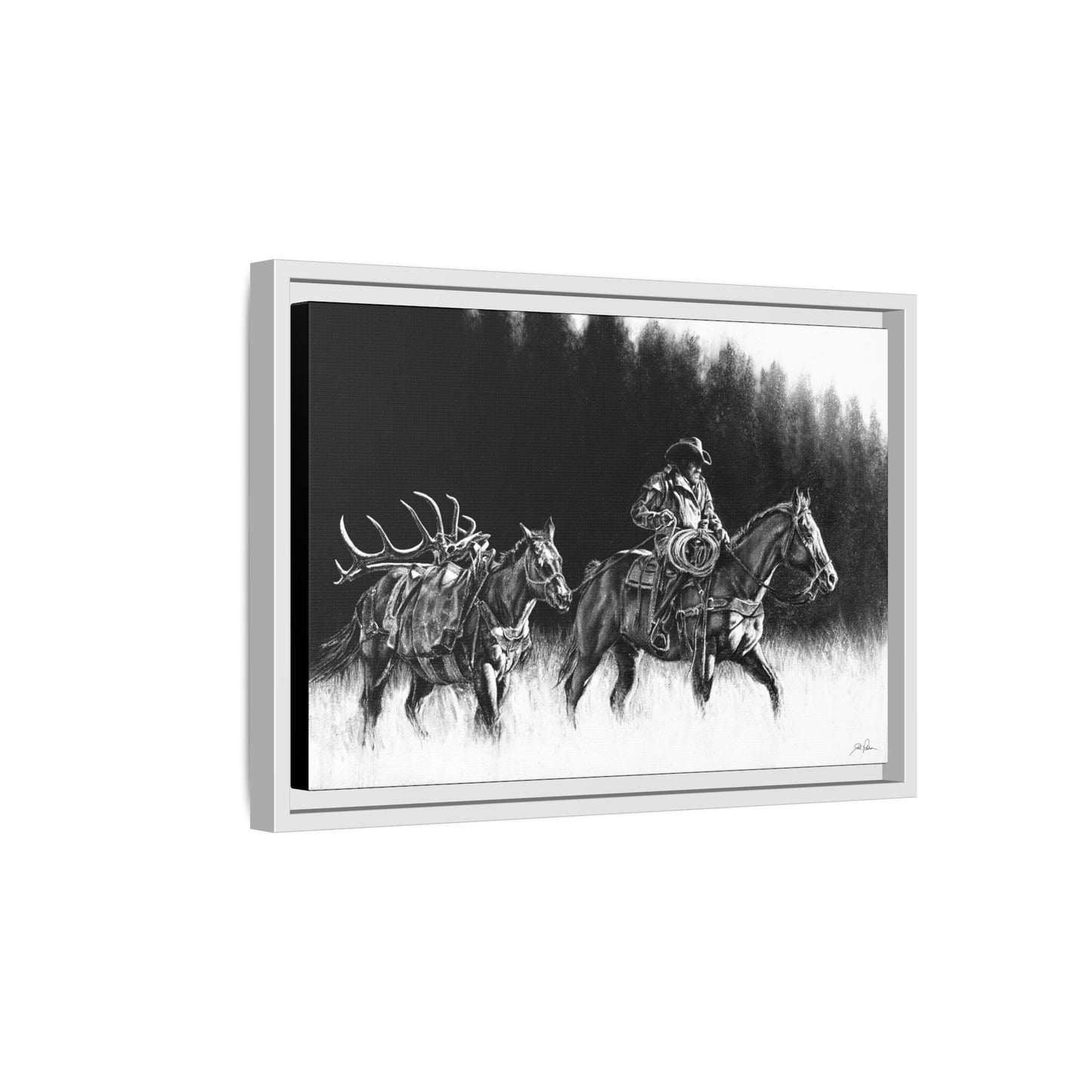 "The Long Haul" Framed Canvas