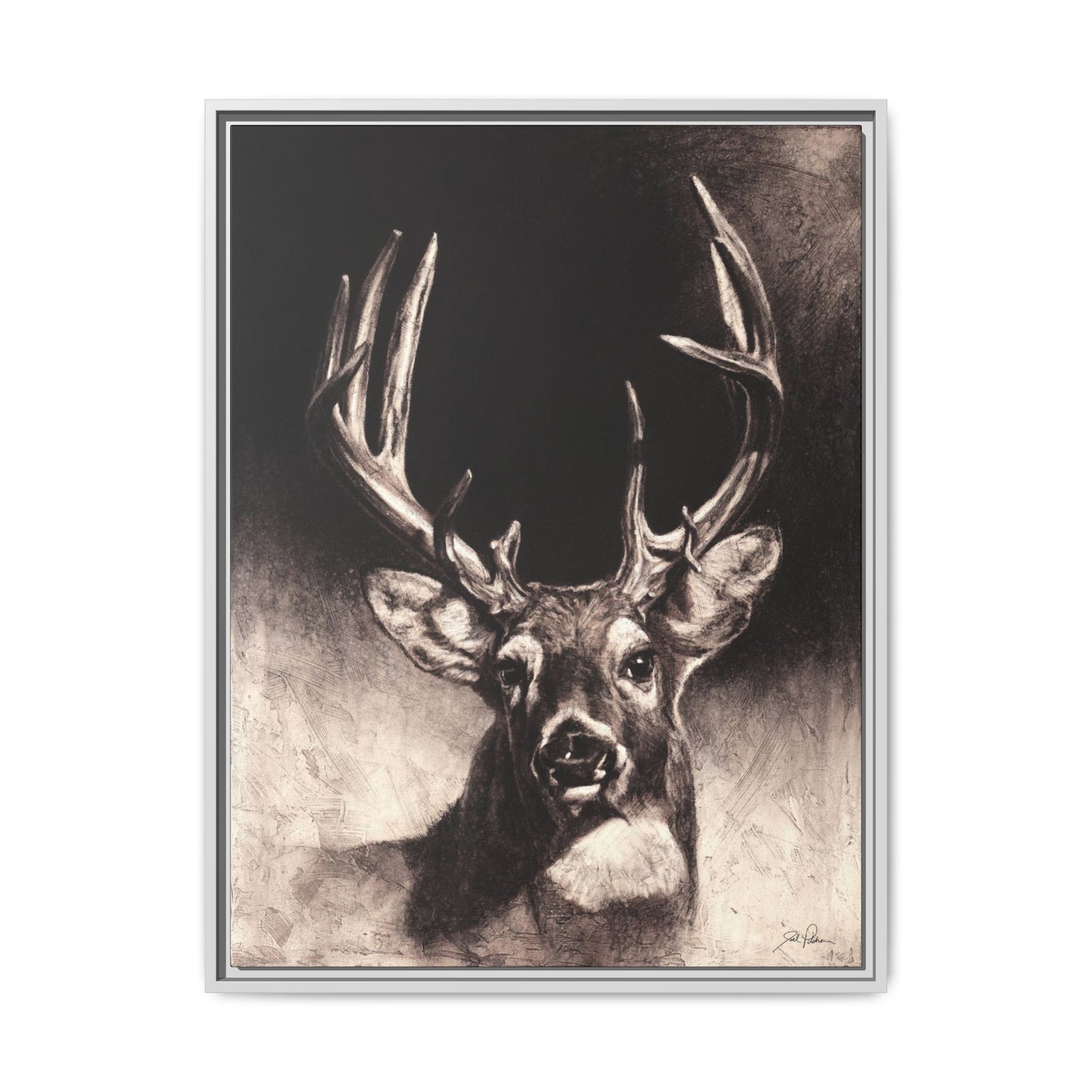 "Nice Buck" Framed Canvas