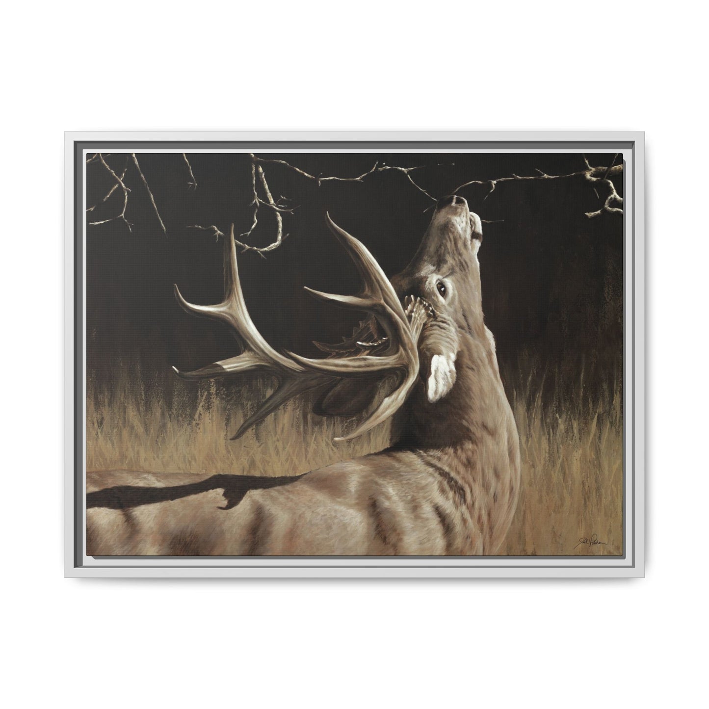 "Calling Card" Framed Canvas
