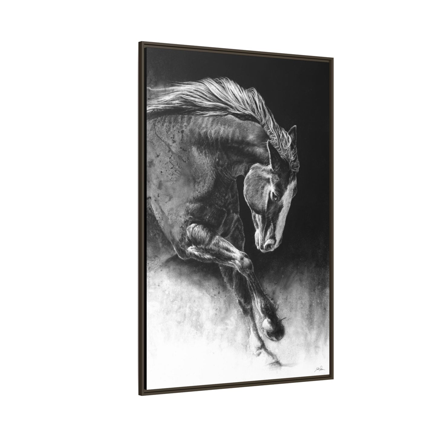 "Unbridled" Framed Canvas
