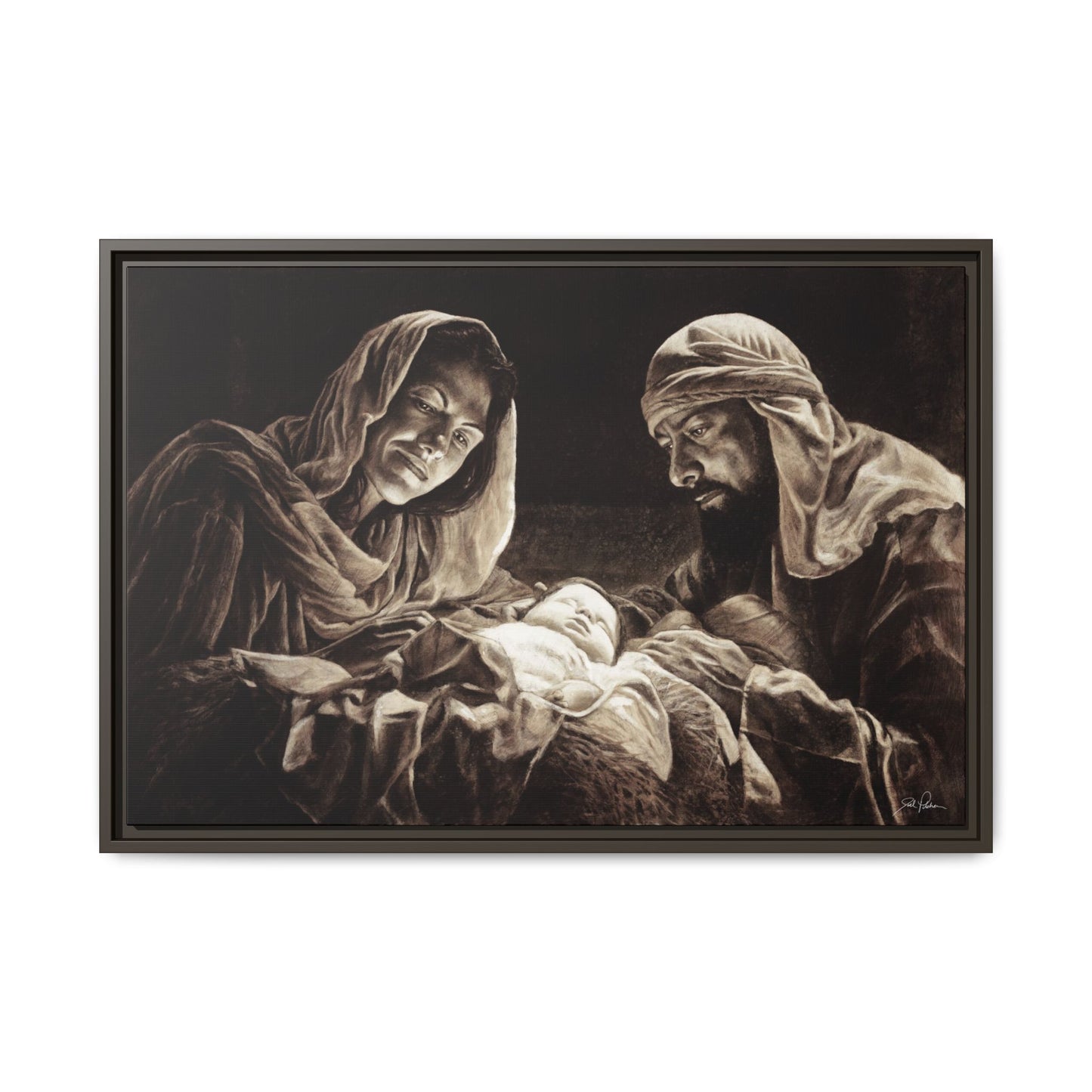 "Light of the World" Framed Canvas