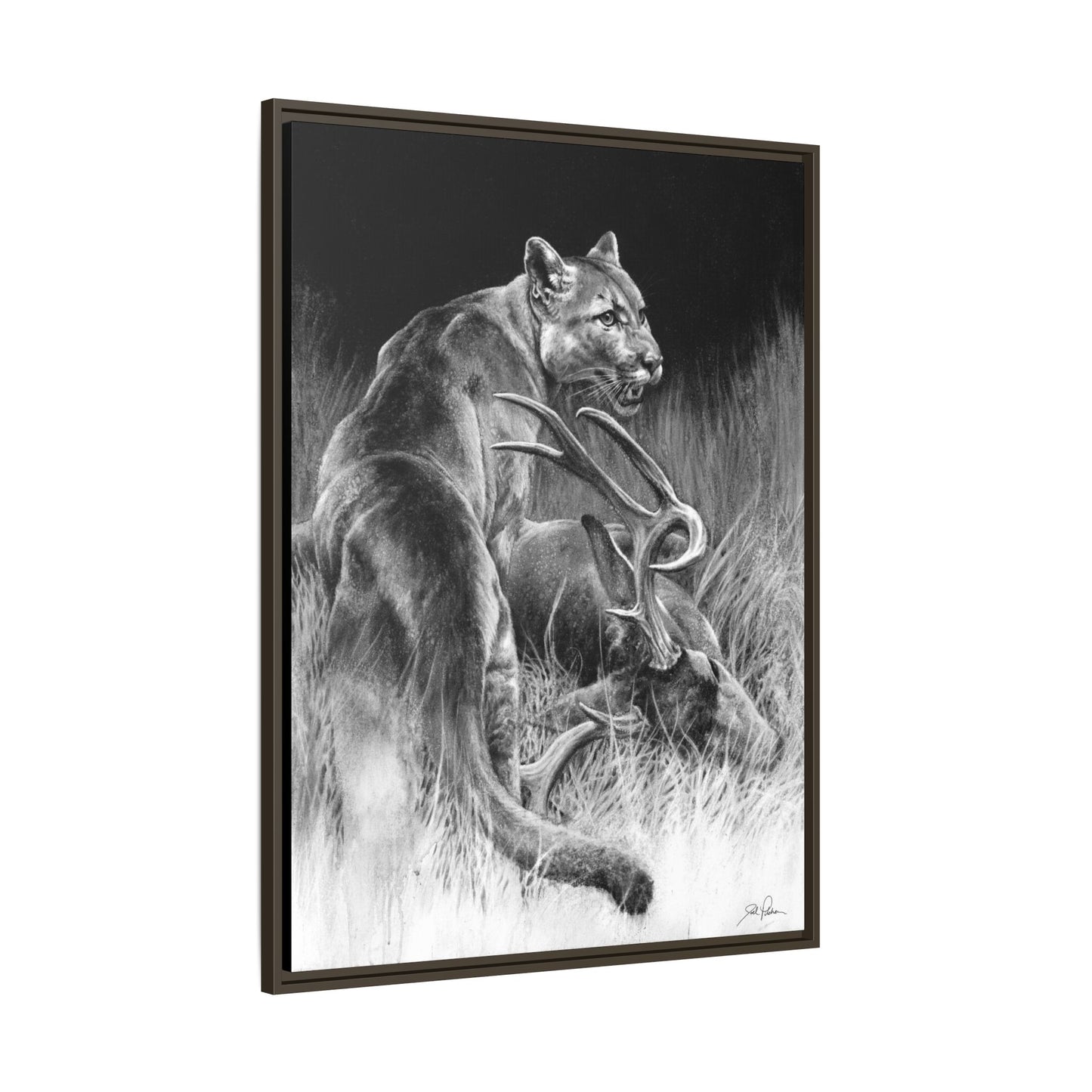 "Food Chain" Framed Canvas