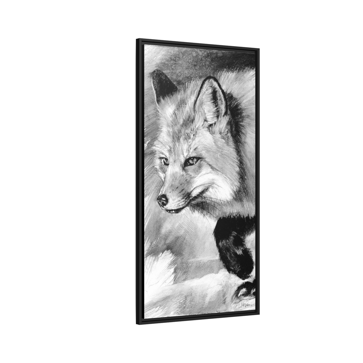 "Fox" Framed Canvas