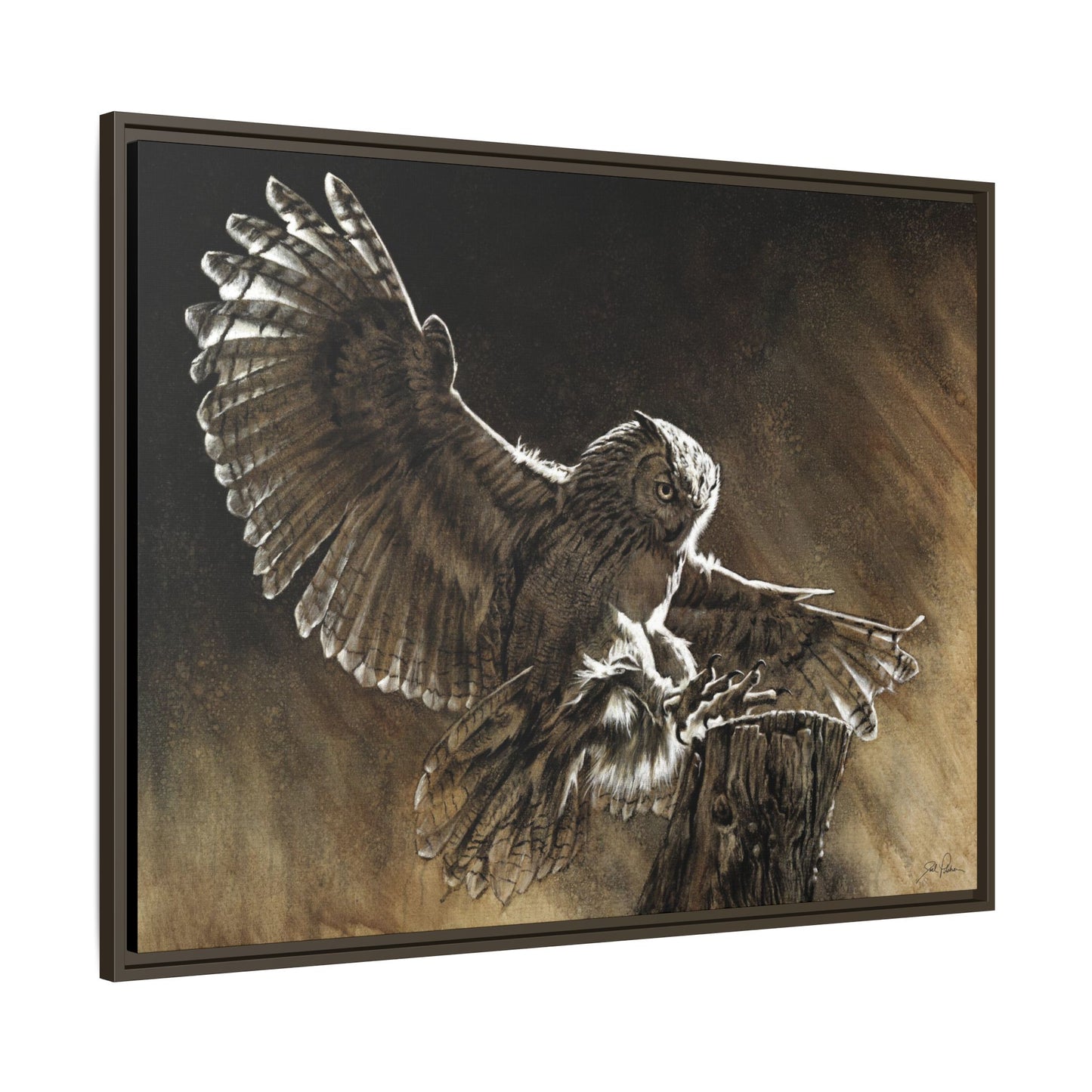 "Night Shift" Framed Canvas