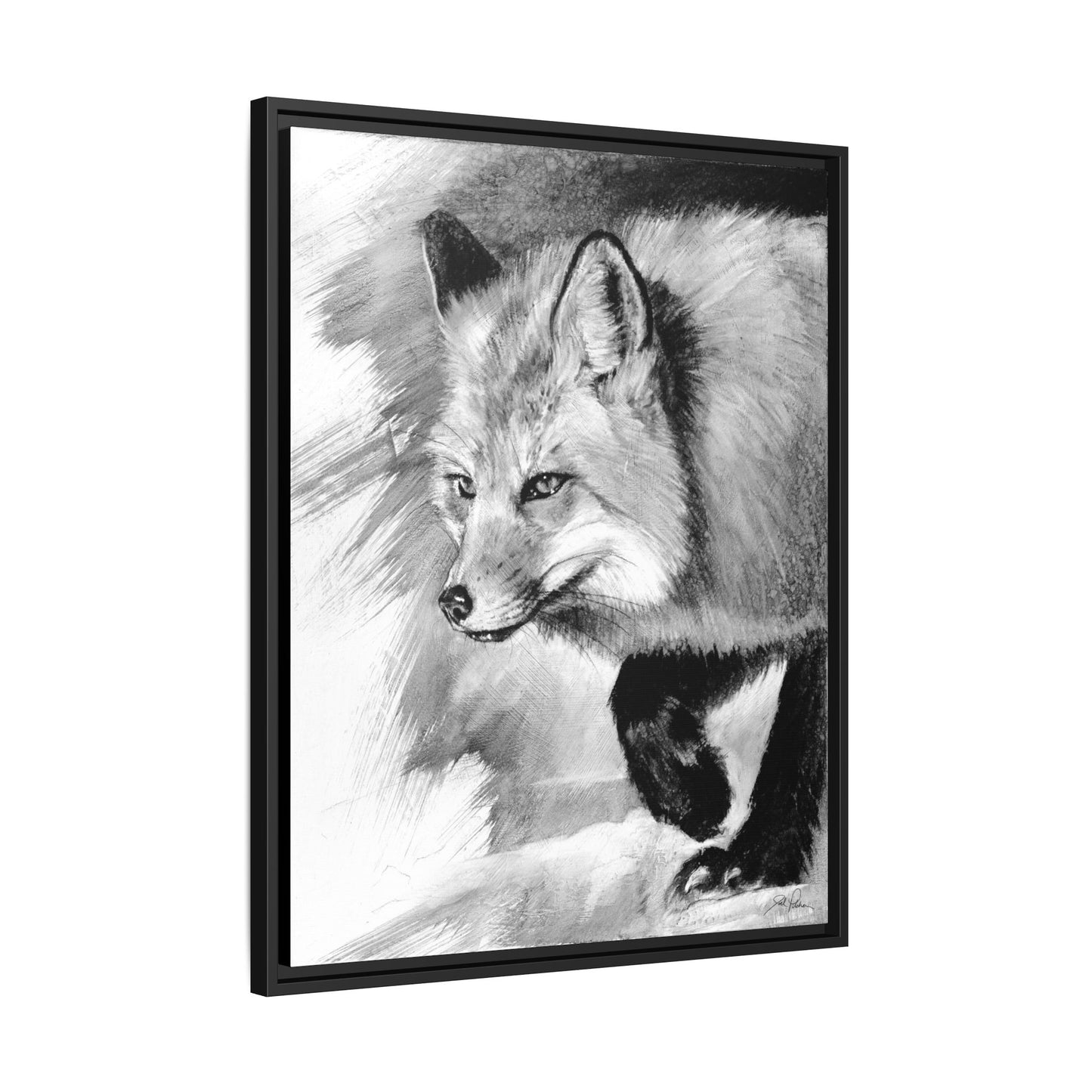 "Fox" Framed Canvas