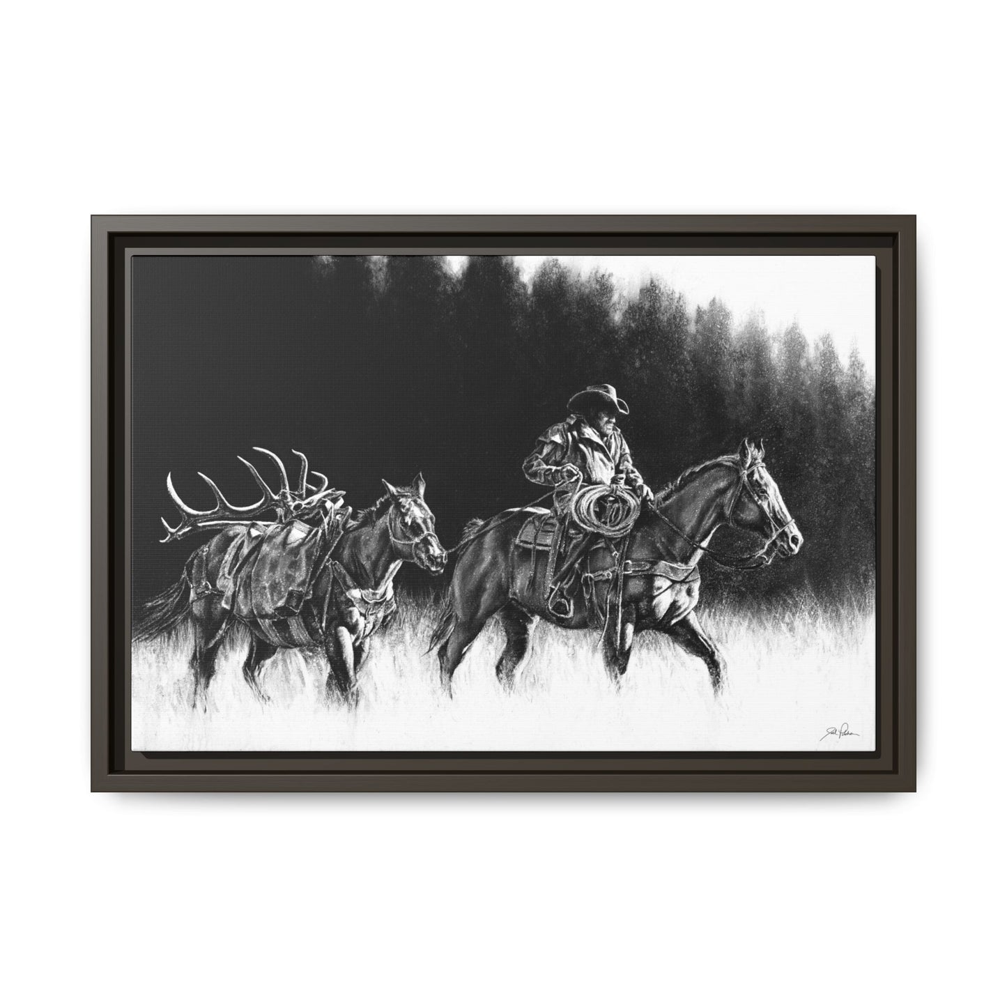 "The Long Haul" Framed Canvas
