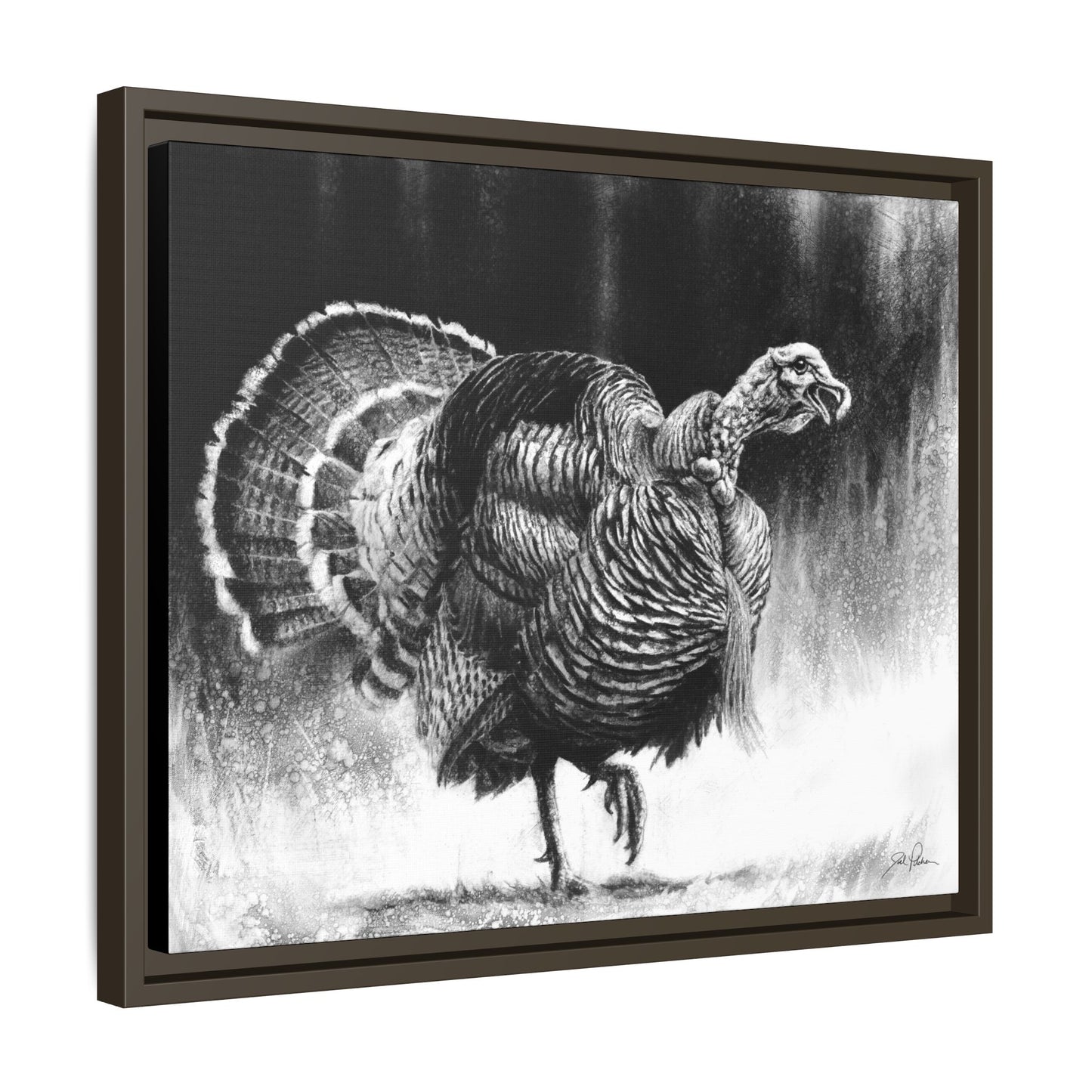 "Gobbler" Framed Canvas