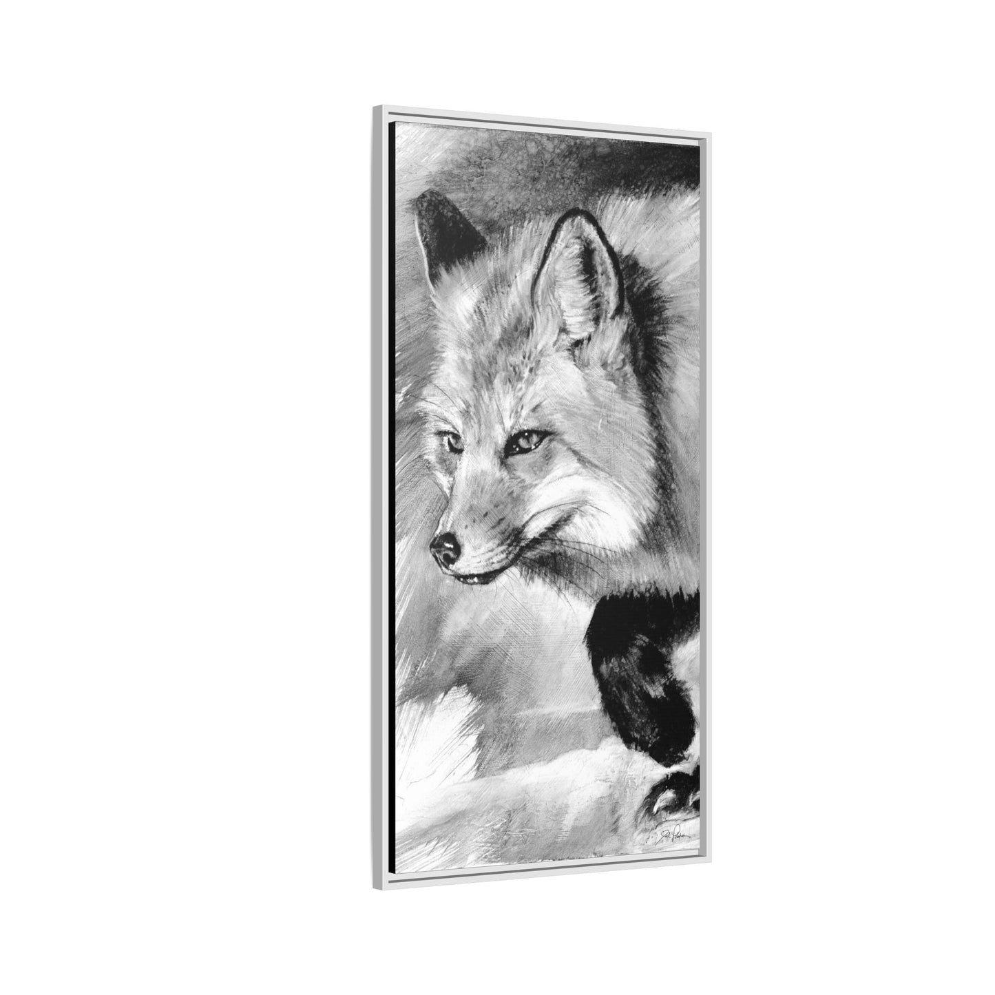 "Fox" Framed Canvas