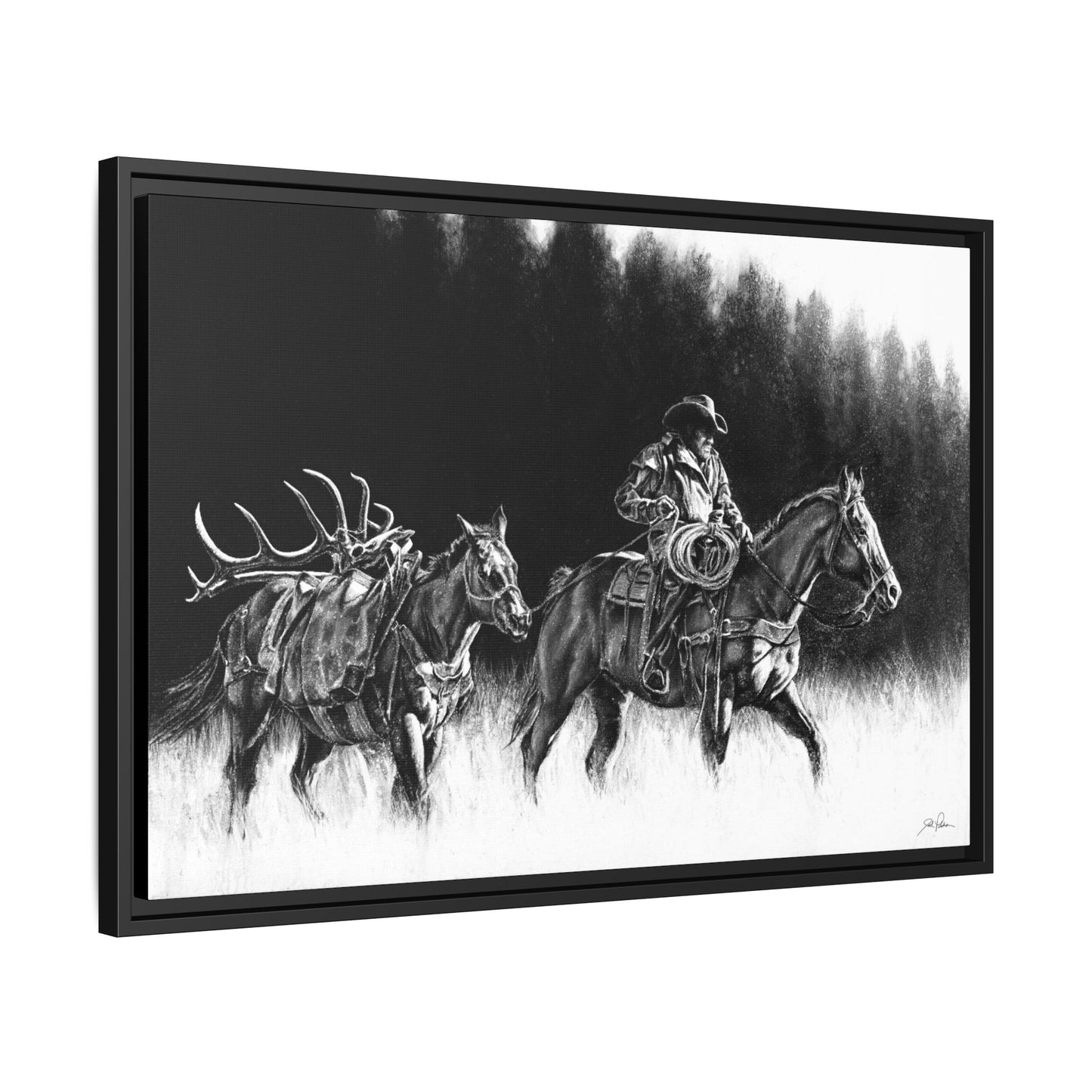 "The Long Haul" Framed Canvas