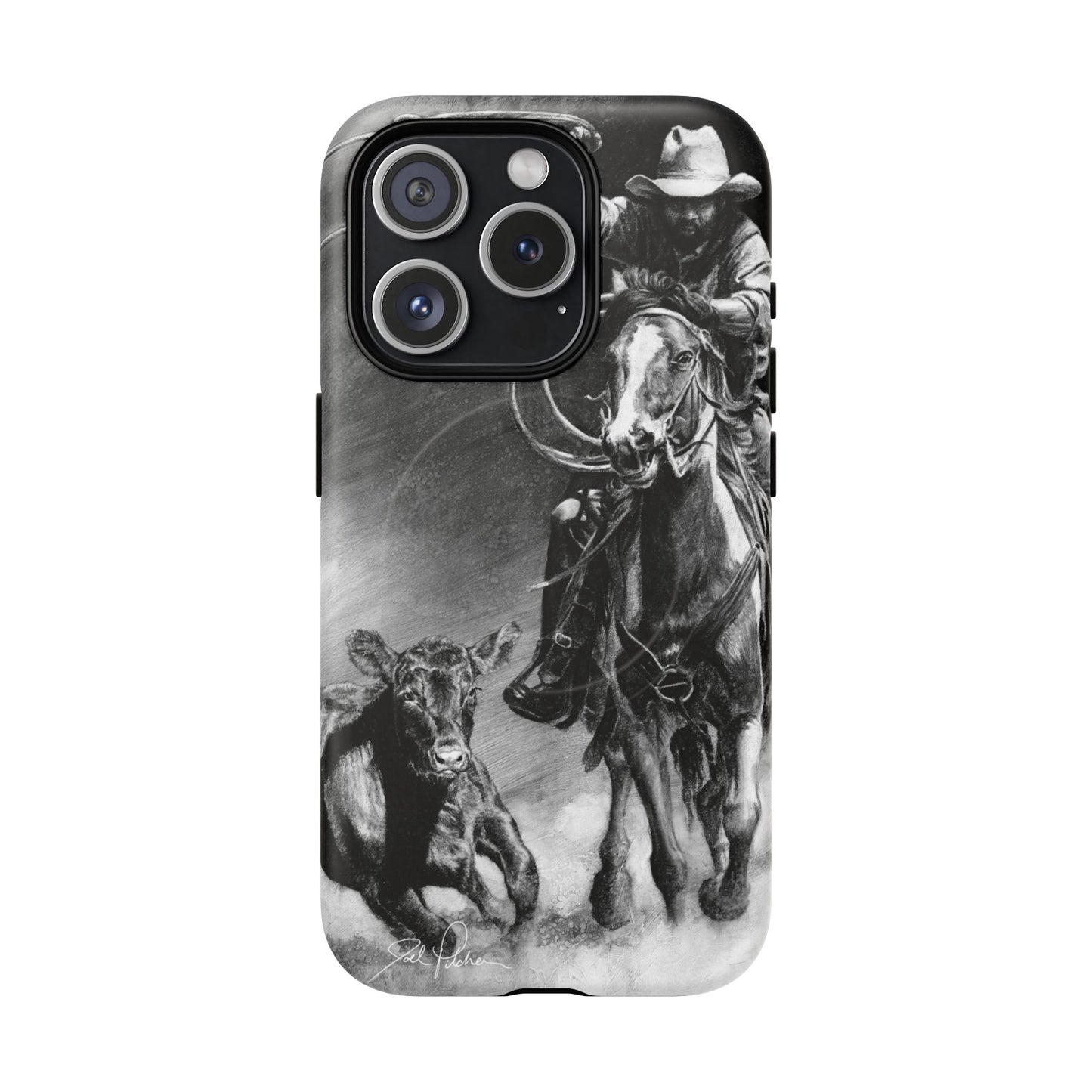 "Calf Roping" Magnetic Tough Case