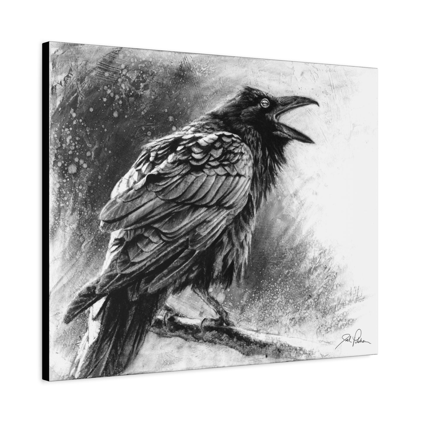 "Raven" Stretched Canvas