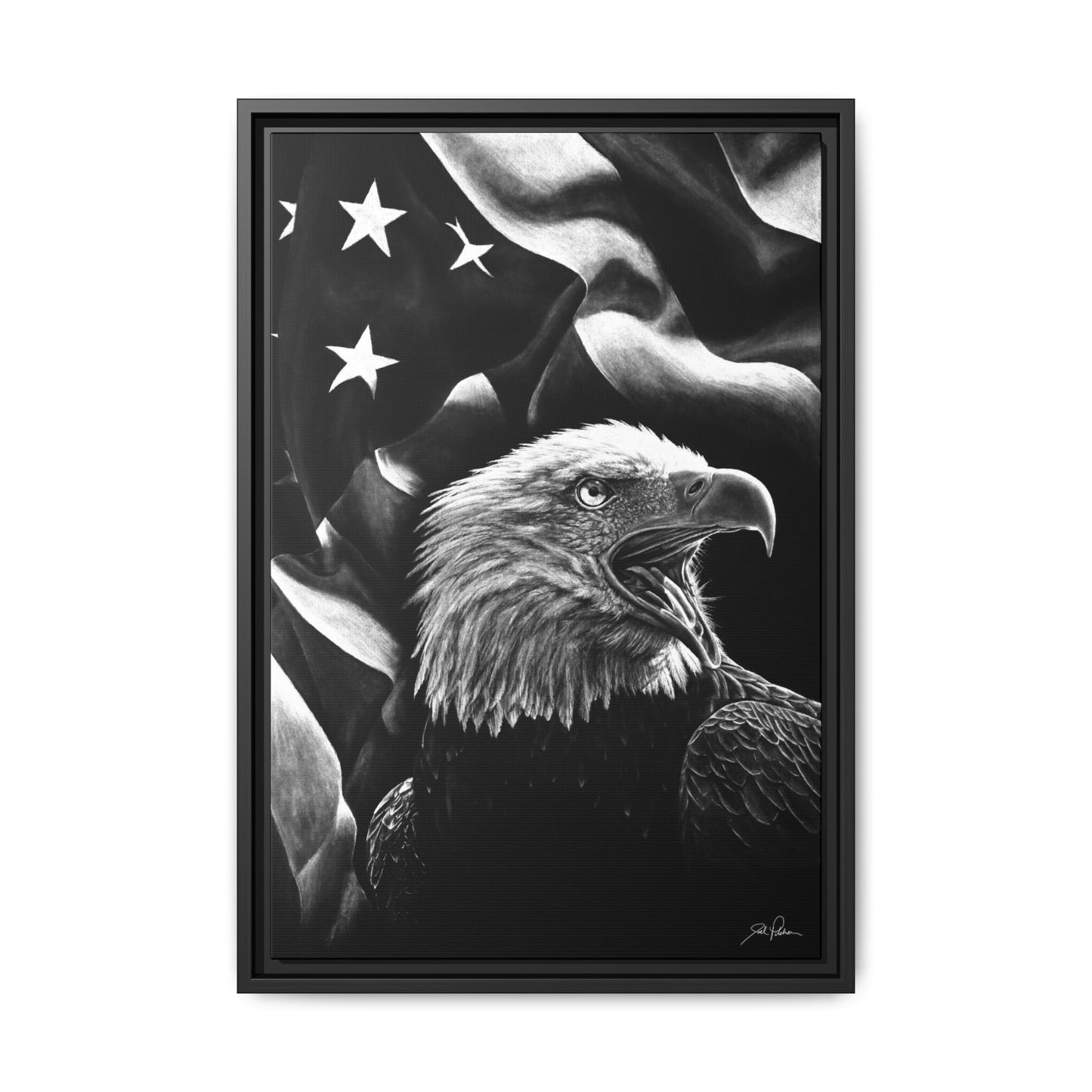 "American Eagle" Framed Canvas