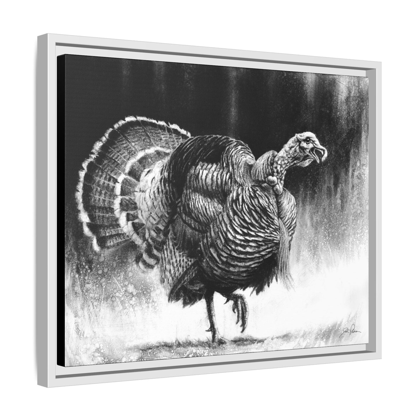 "Gobbler" Framed Canvas