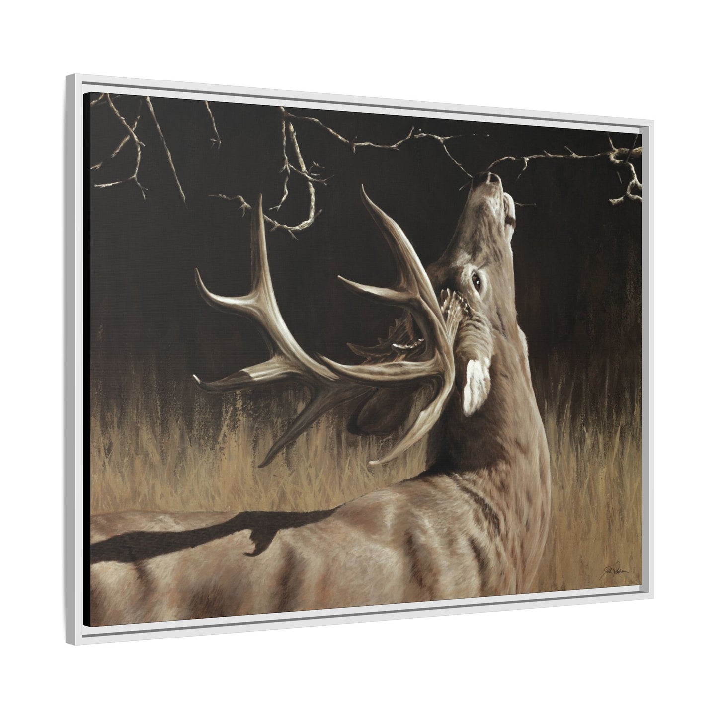 "Calling Card" Framed Canvas