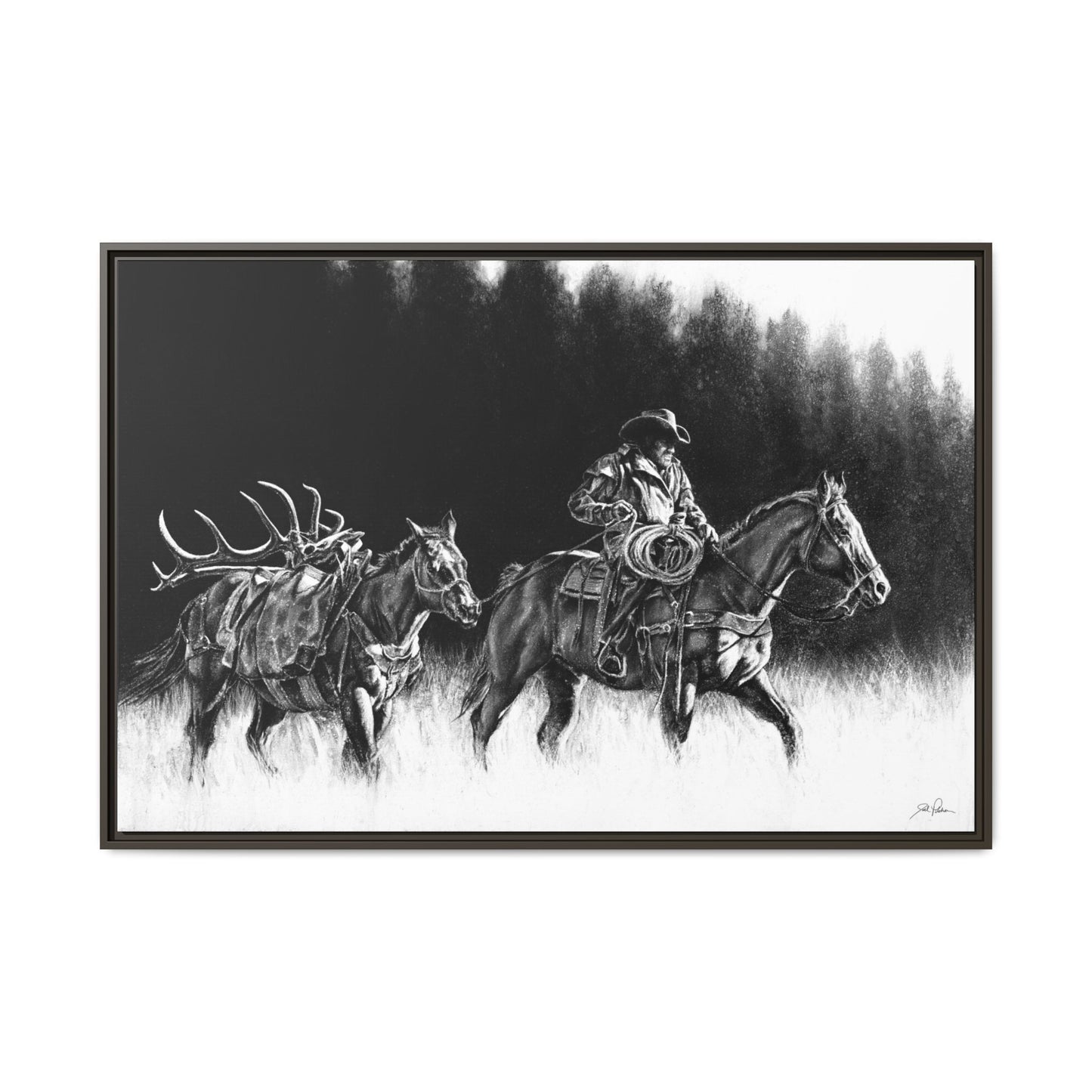 "The Long Haul" Framed Canvas